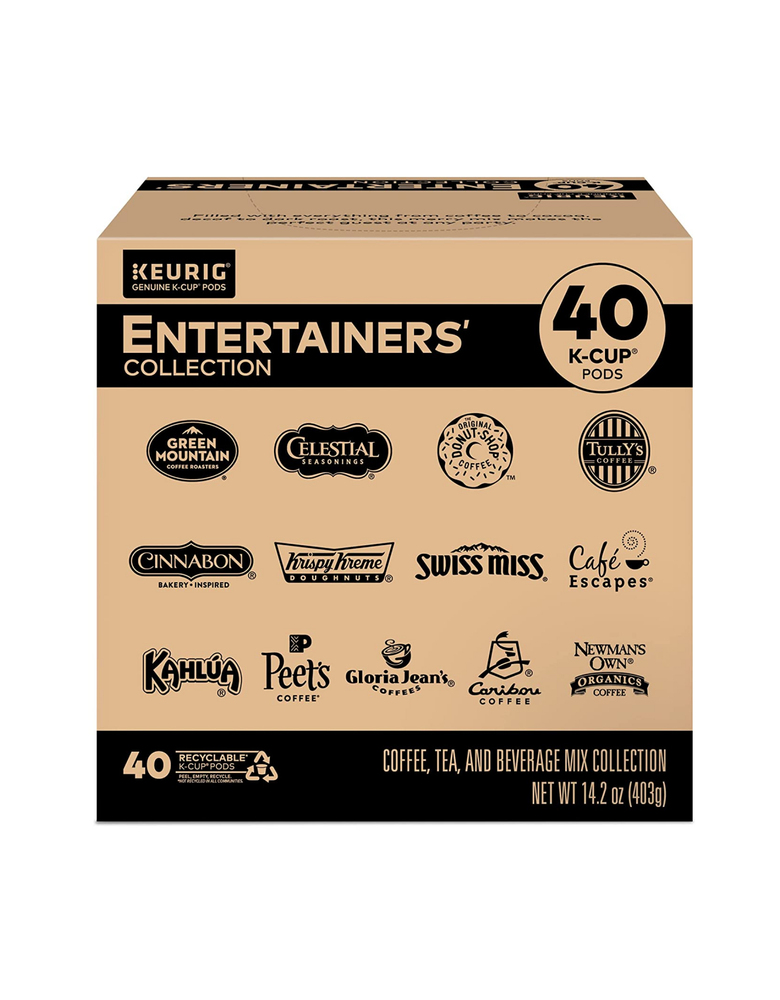 Keurig Entertainers' Collection Variety Pack, 40 Ct