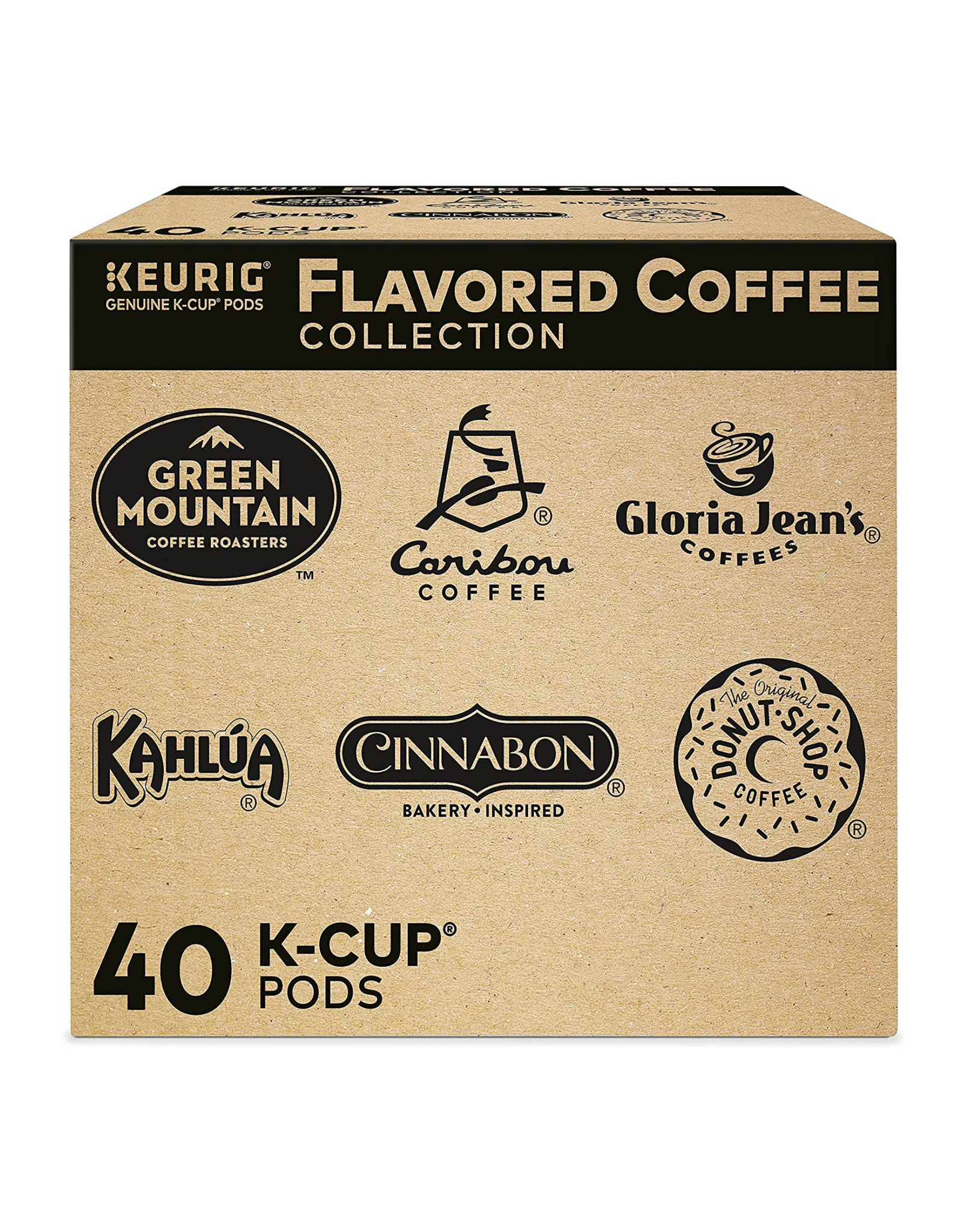 Keurig Flavored Coffee Pods Collection Variety Pack, 40 Ct
