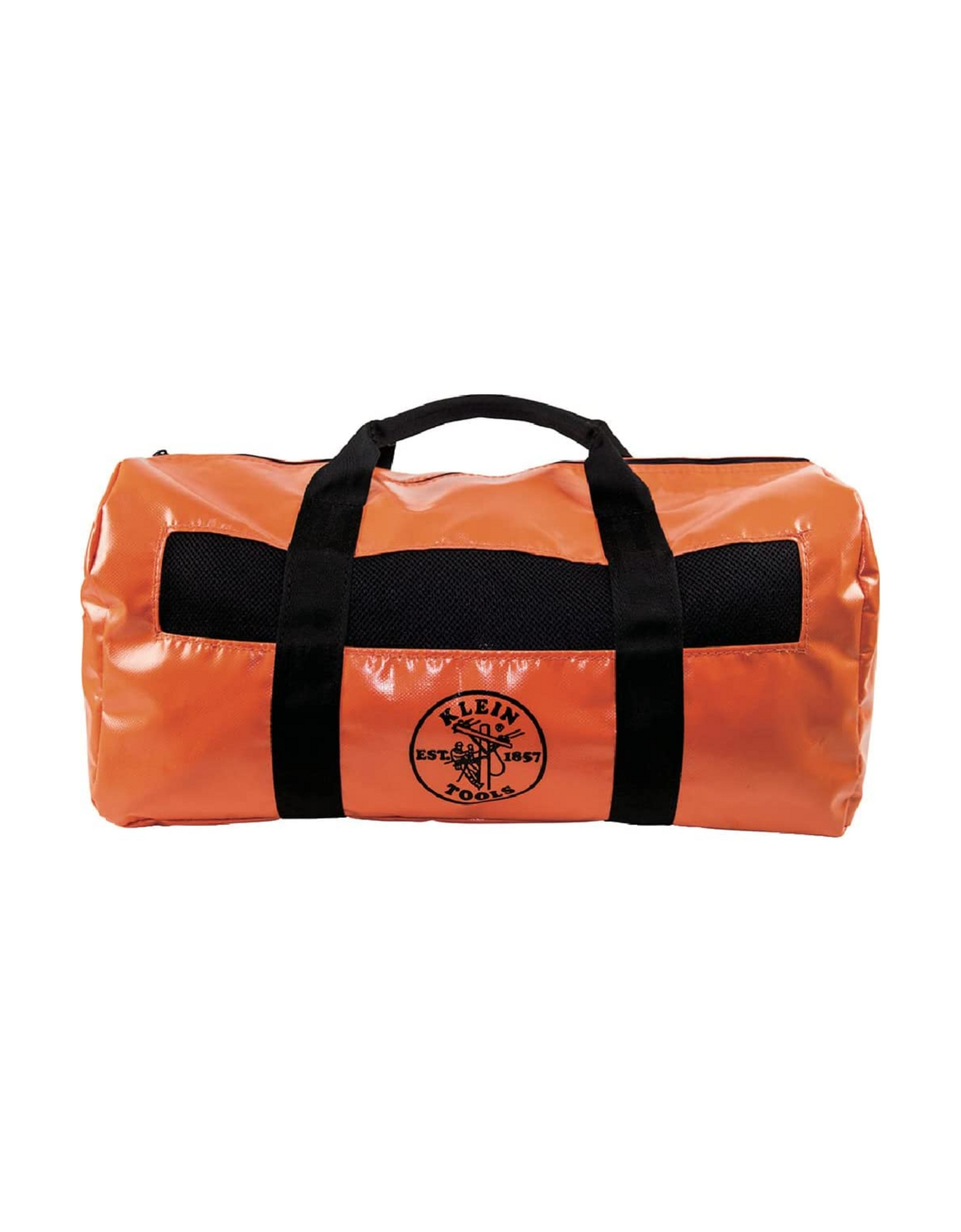 Klein Tools 5216V Duffel Bag, Water Resistant Lineman Bag, Orange/Black