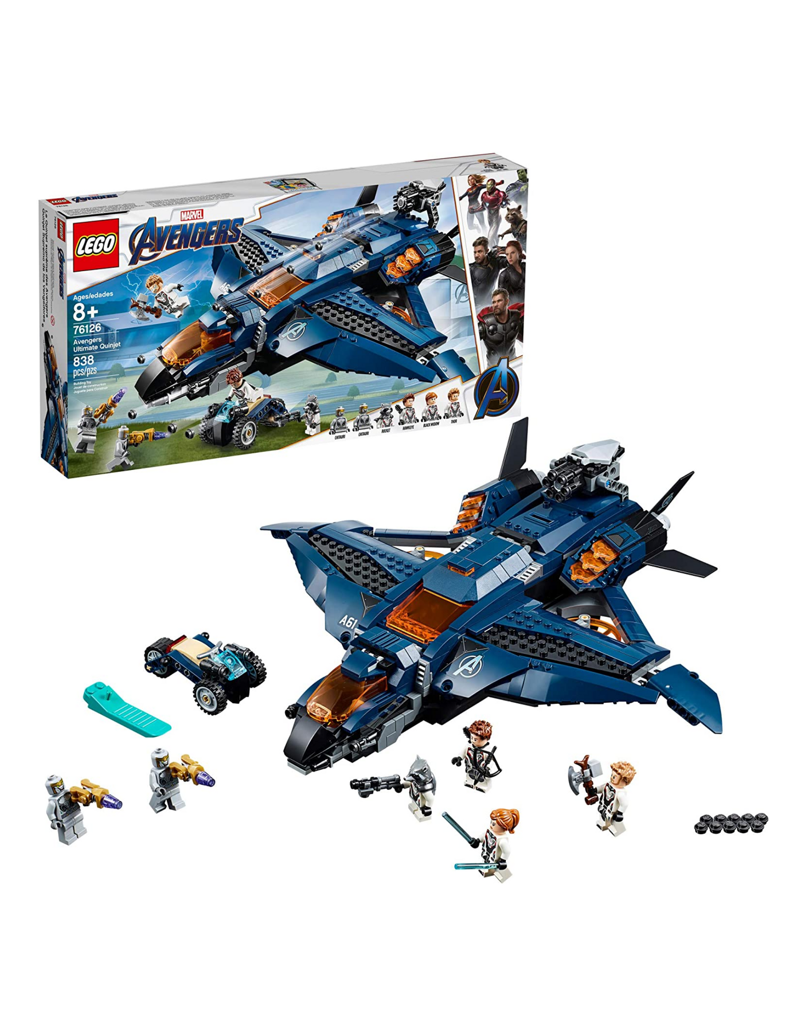 LEGO Marvel Avengers (76126) Avengers Ultimate Quinjet Building Kit- 838 Pieces