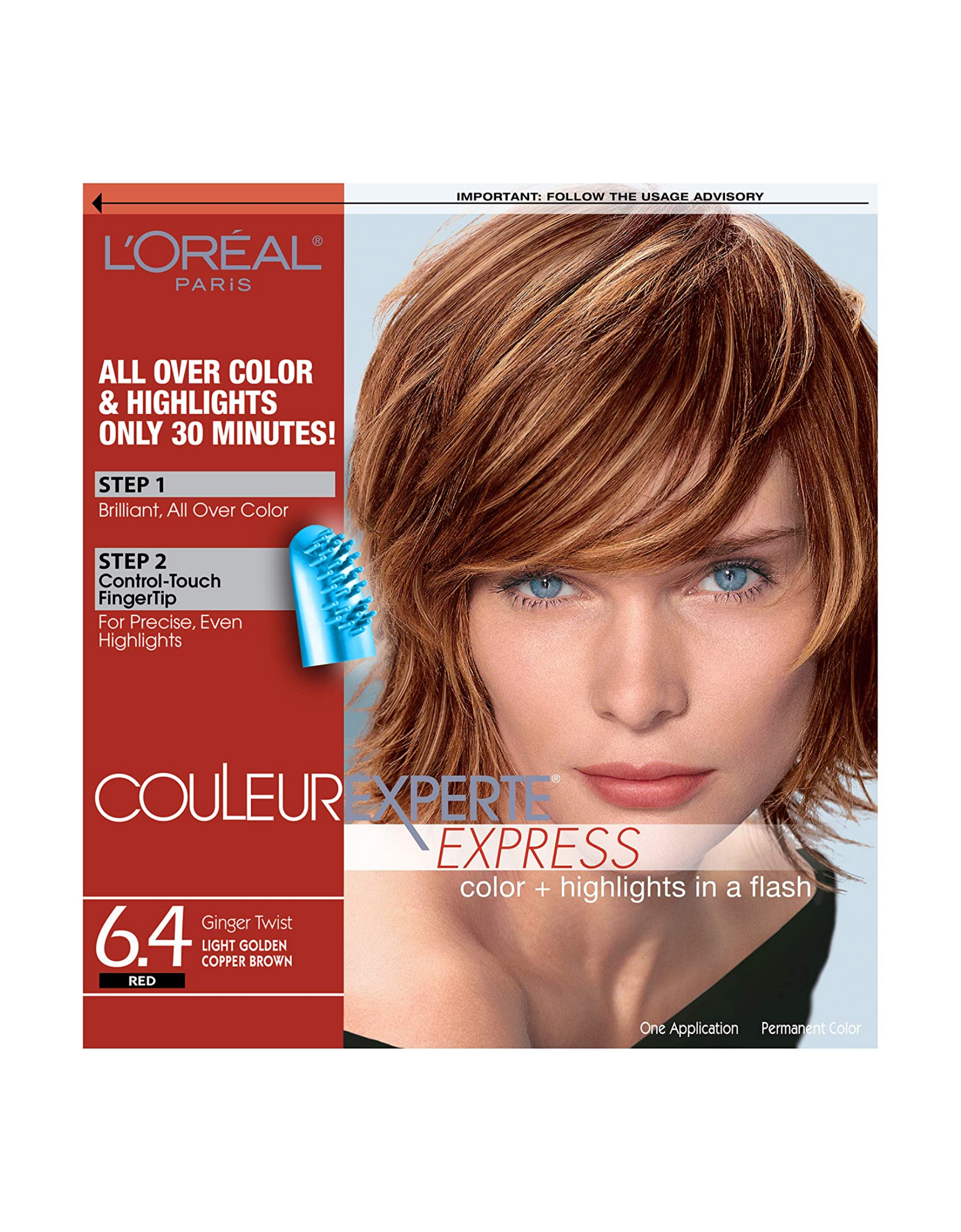 L'Oréal Paris Couleur Experte Express - Home Hair Color & Highlights Kit, Ginger Twist
