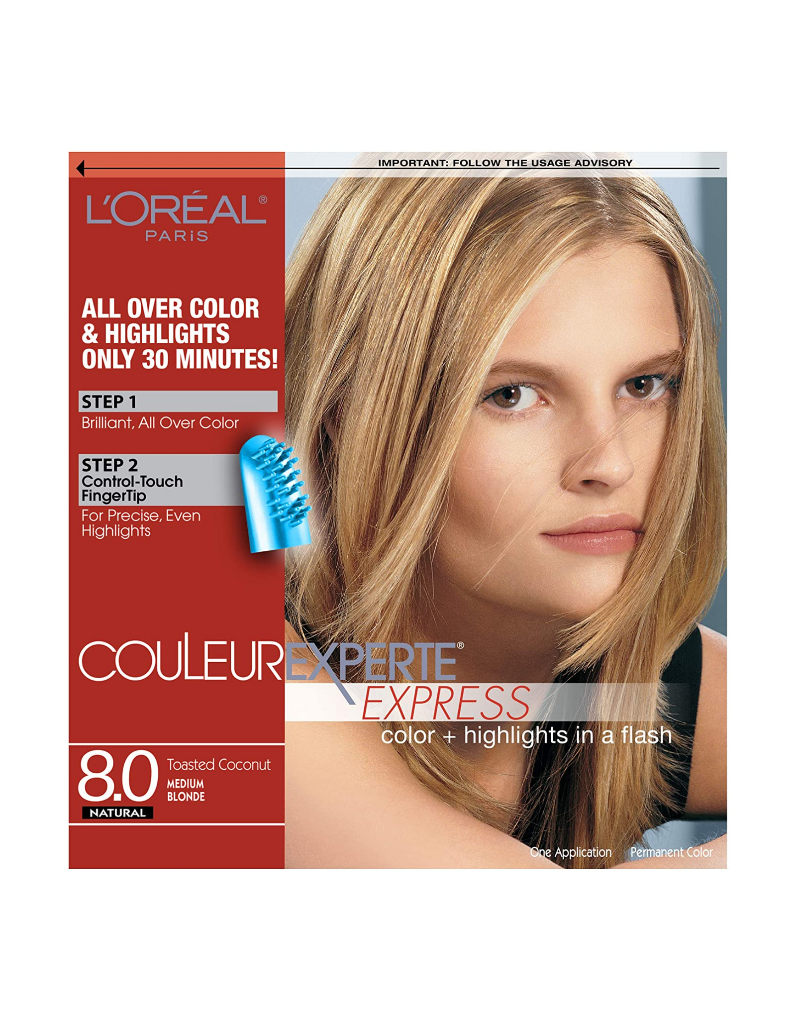 L'Oreal Paris Couleur Experte Express - Home Hair Color and Highlights Kit, Toasted Coconut