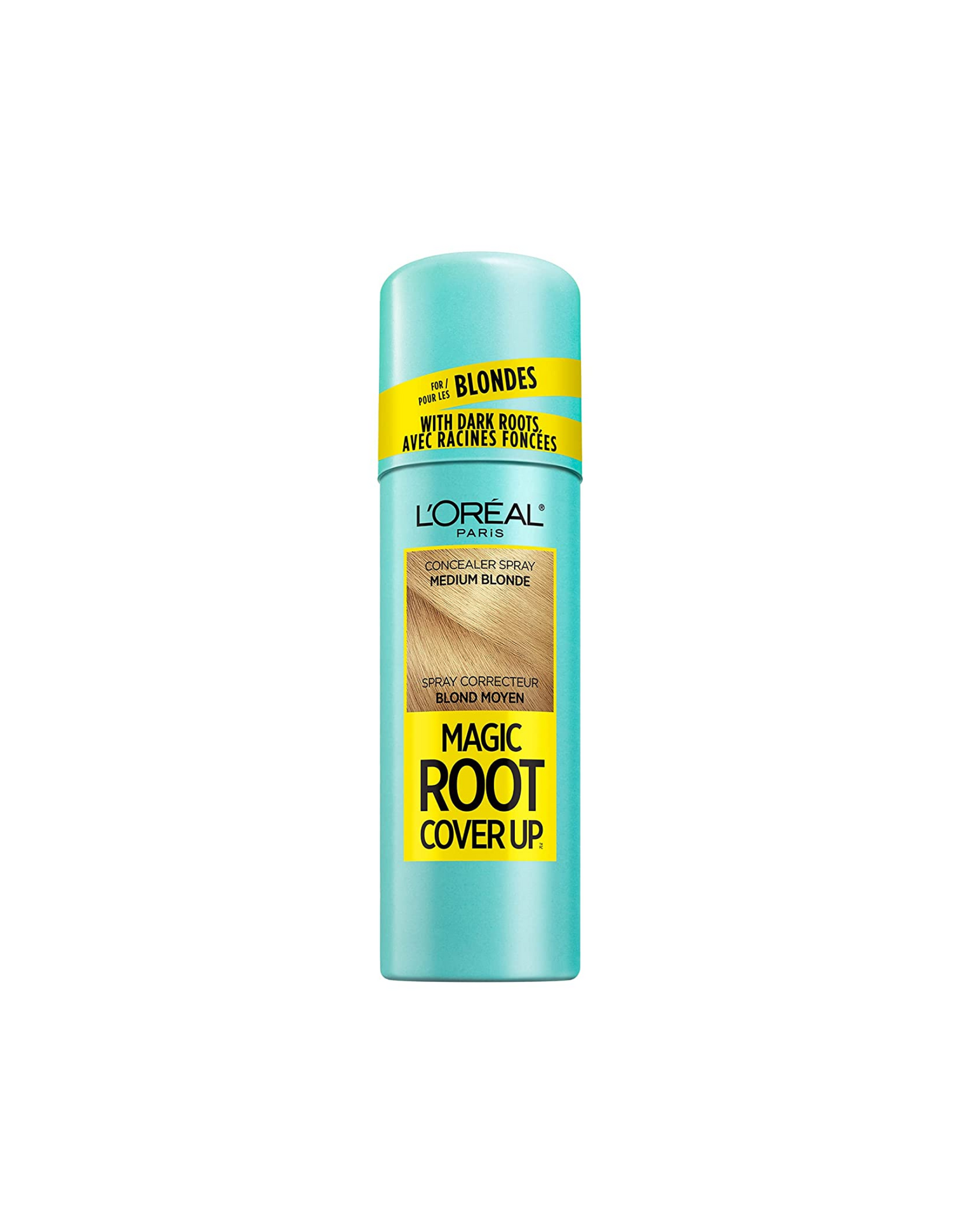 L'Oreal Paris Magic Root Cover Up Concealer Spray, Medium Blonde, 2 oz
