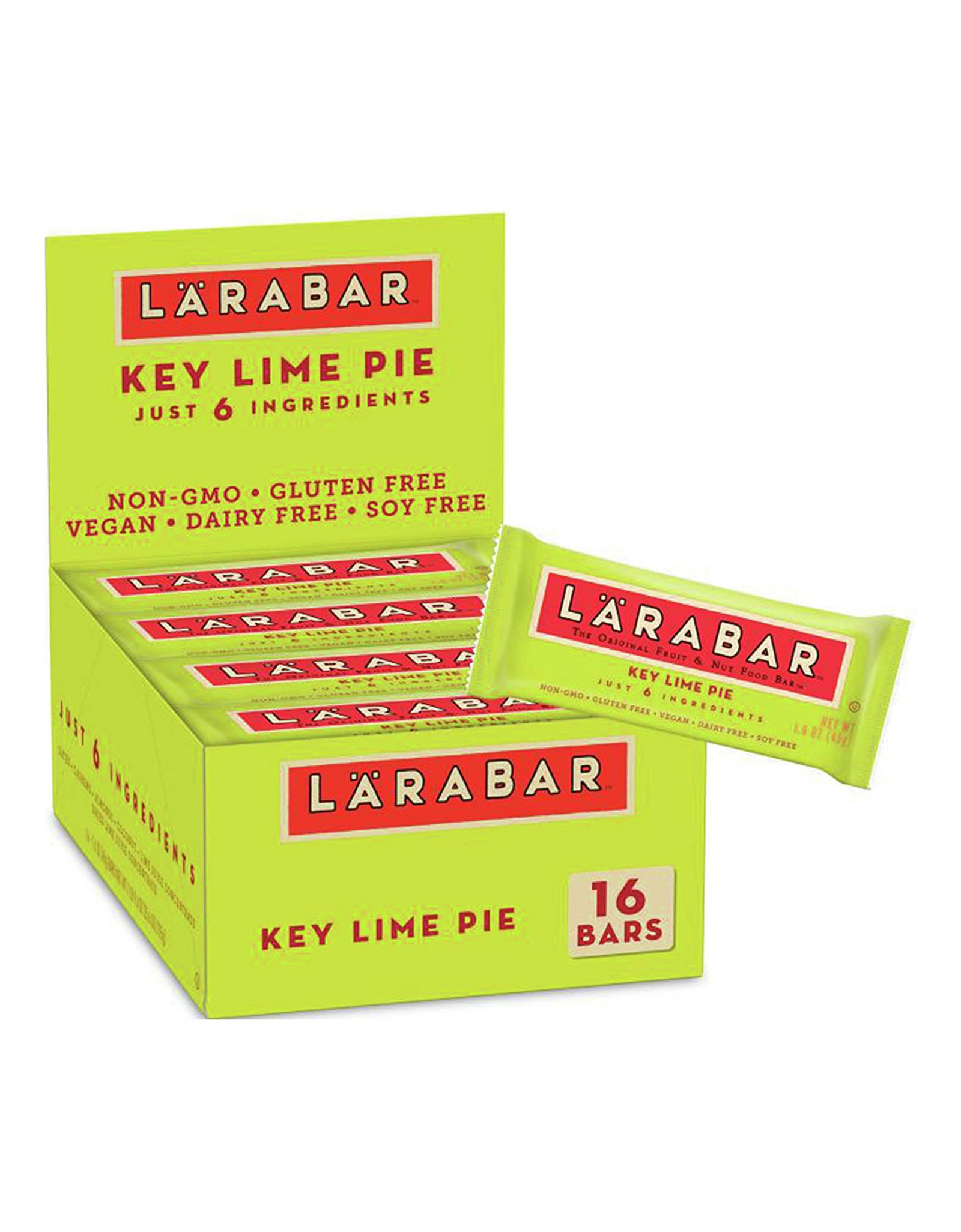 Larabar Key Lime Pie, Original Real Fruit and Nut Bar, 1.7 oz, 16 Count