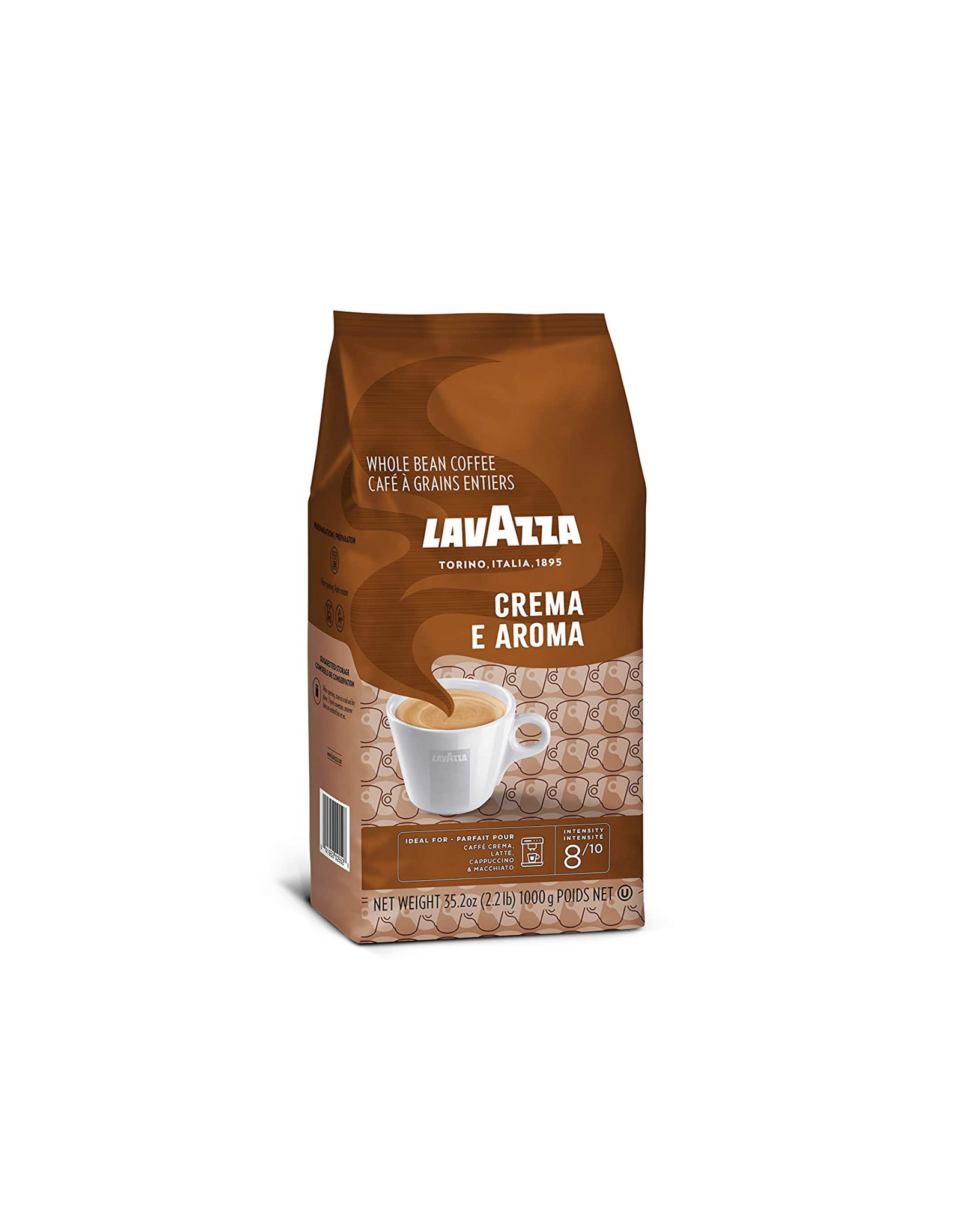 Lavazza Crema E Aroma Whole Bean Coffee Blend, Medium Roast, 35.2 oz (2.2 lb.)