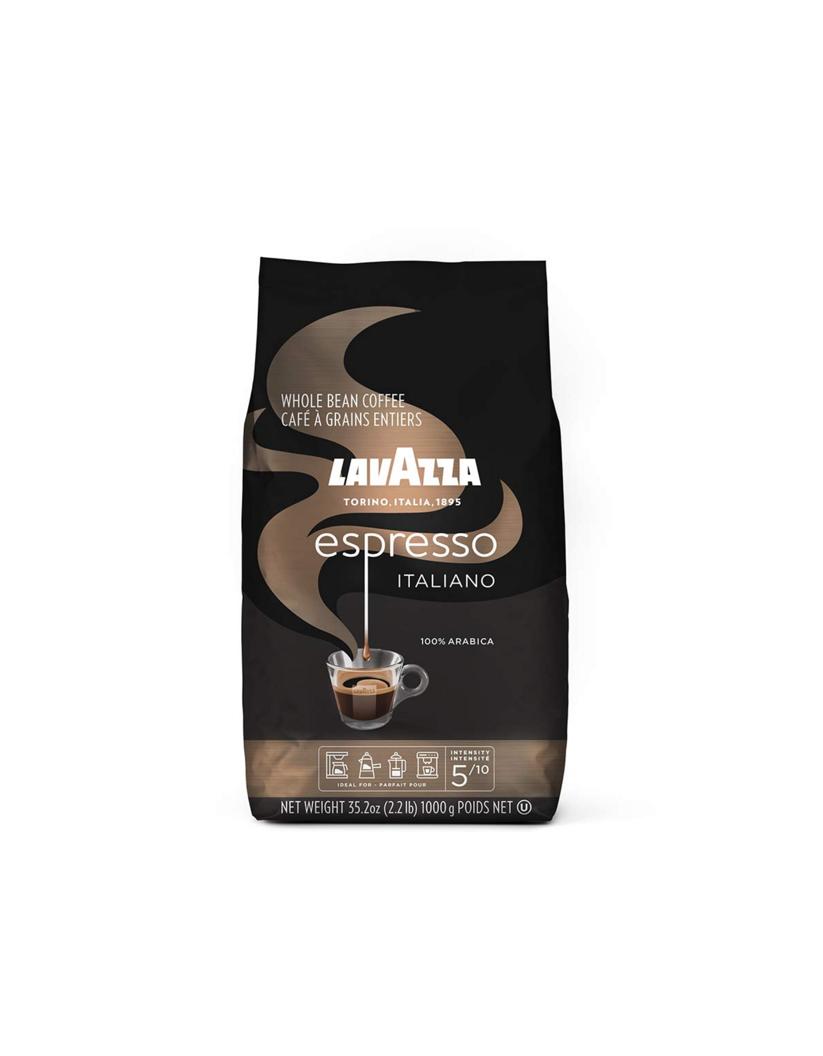 Lavazza Espresso Italiano Whole Bean Coffee Blend, Medium Roast, 35.2 oz (2.2 lb)