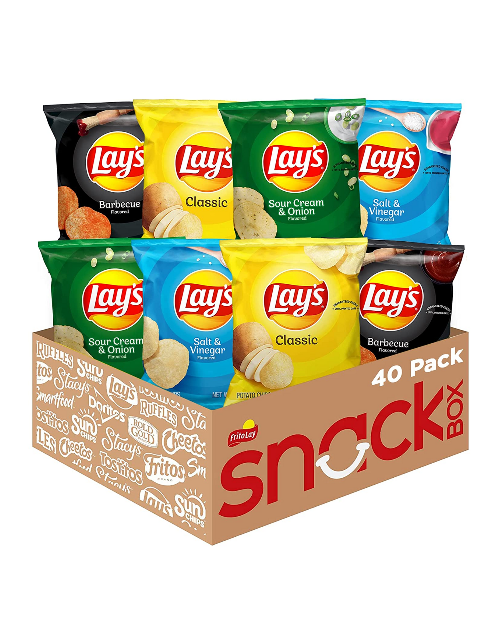 Lay's Potato Chip Variety Pack, 1 Oz (Pack of 40)