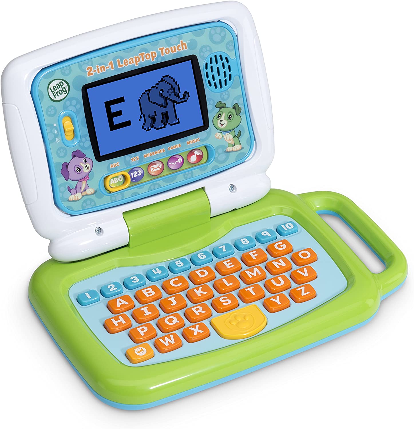 LeapFrog 2-in-1 LeapTop Touch, Green - Laptop Pretend Laptops For Toddlers