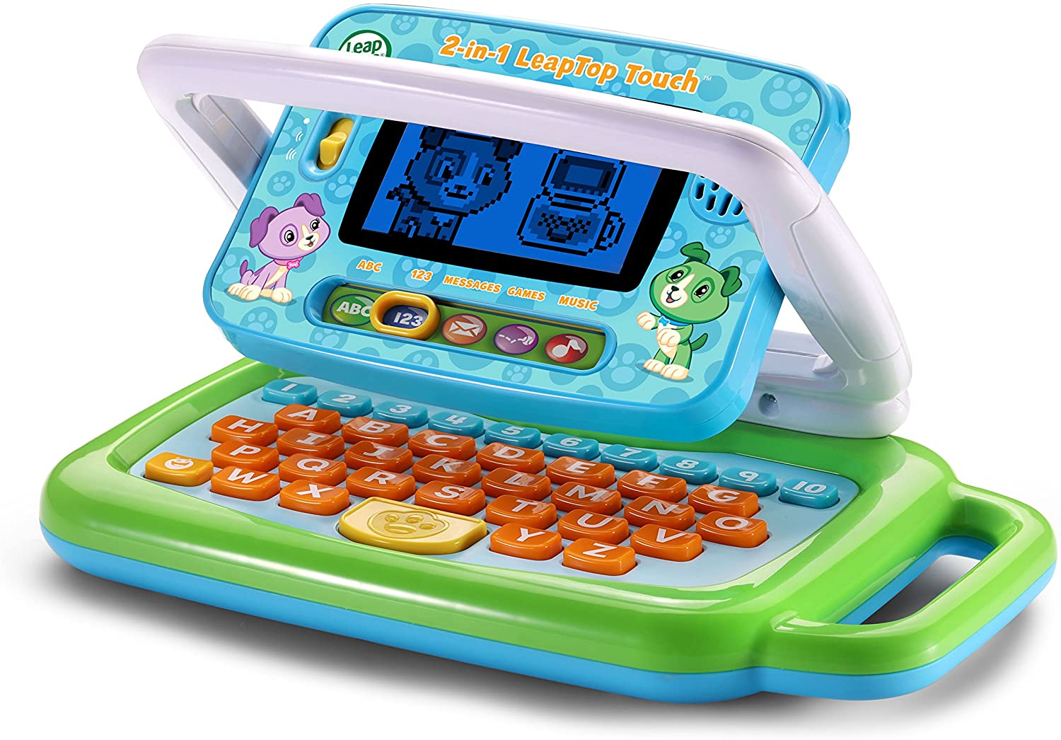 LeapFrog 2-in-1 LeapTop Touch, Green - Laptop Pretend Laptops For Toddlers