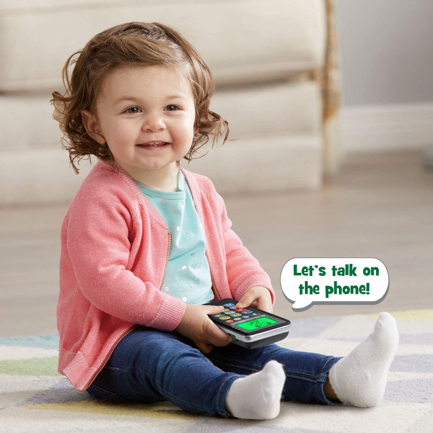 LeapFrog Chat and Count Emoji Phone, Black - For 18 Months and Up