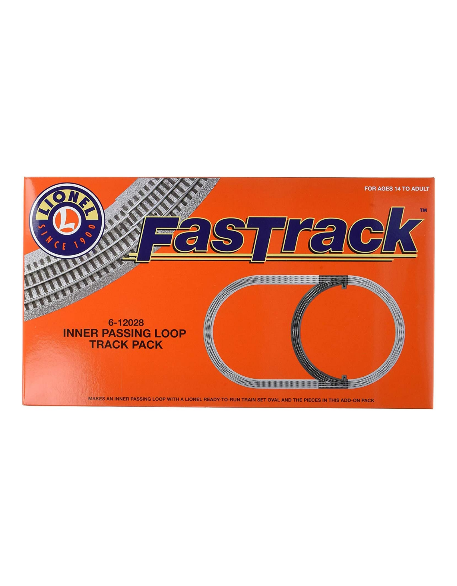 Lionel FasTrack Electric O Gauge, Inner Passing Loop Add-On Track Pack - For Ages 14 To Adult