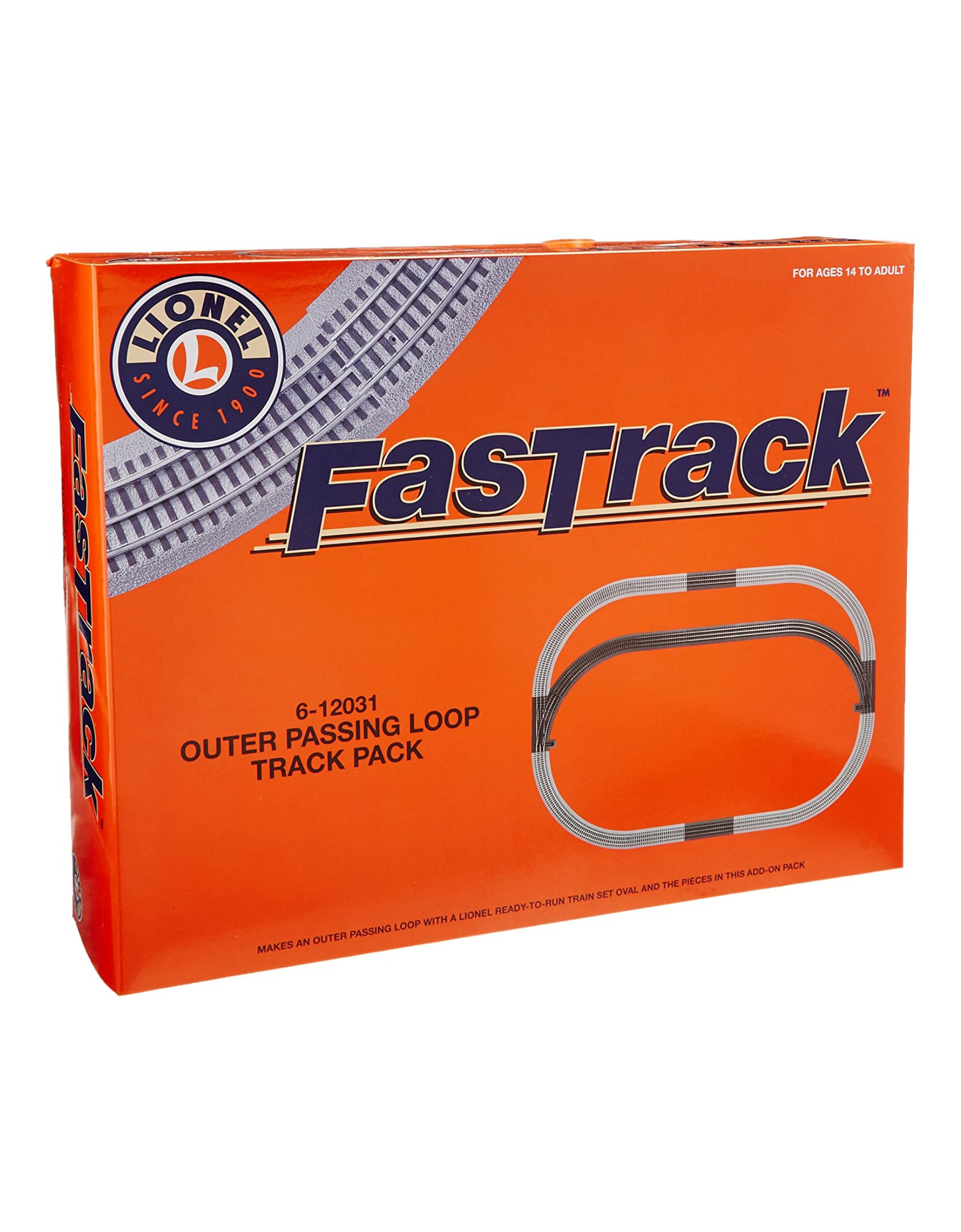 Lionel FasTrack Electric O Gauge, Outer Passing Loop Add-on Pack - For Ages 14 To Adult