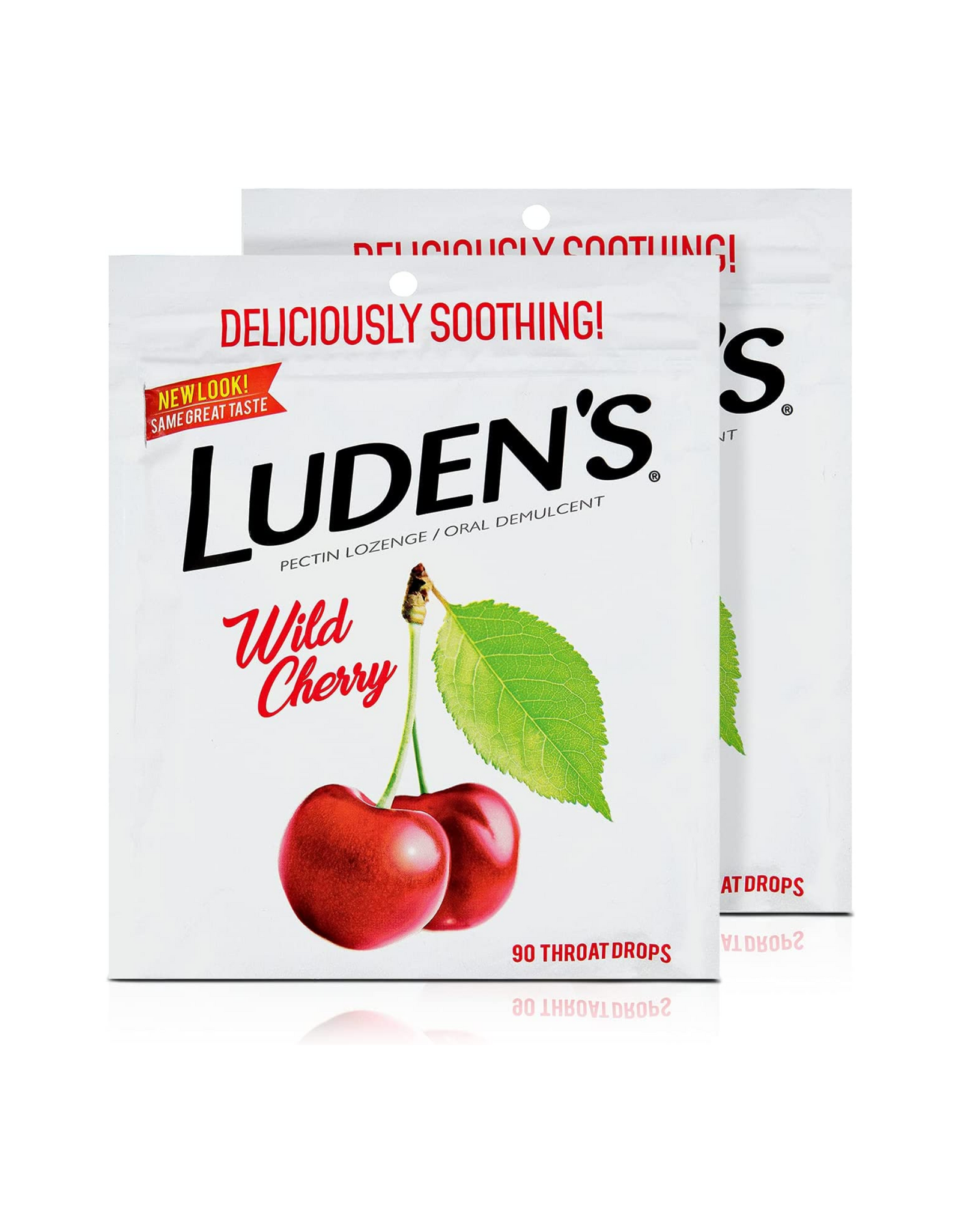 Ludens Throat Drops, Wild Cherry, 90 Throat Drops (Pack of 2)