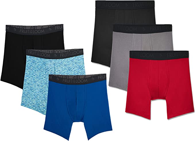 Fruit of the Loom Men's Breathable Boxer Briefs Micro Mesh, Regular Le –  AERii