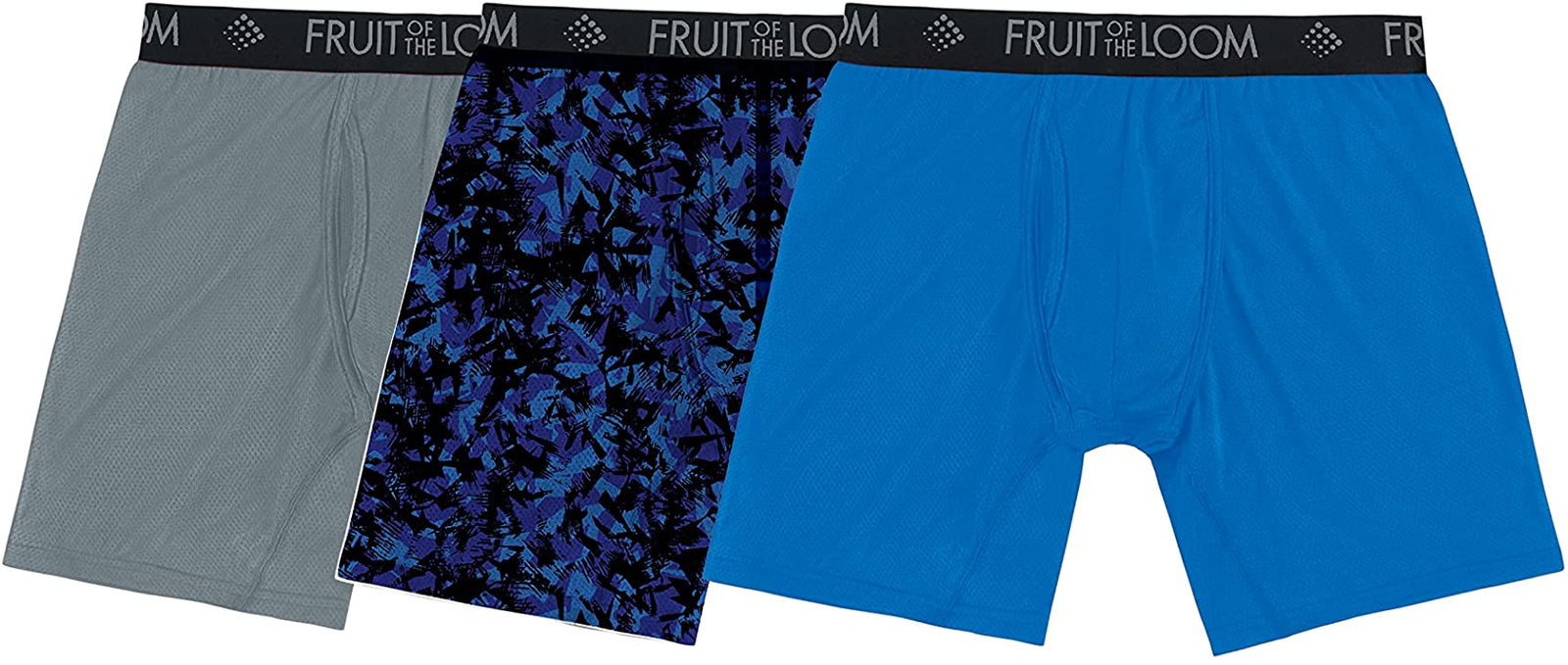 Fruit of the Loom Men's Breathable Boxer Briefs Micro Mesh