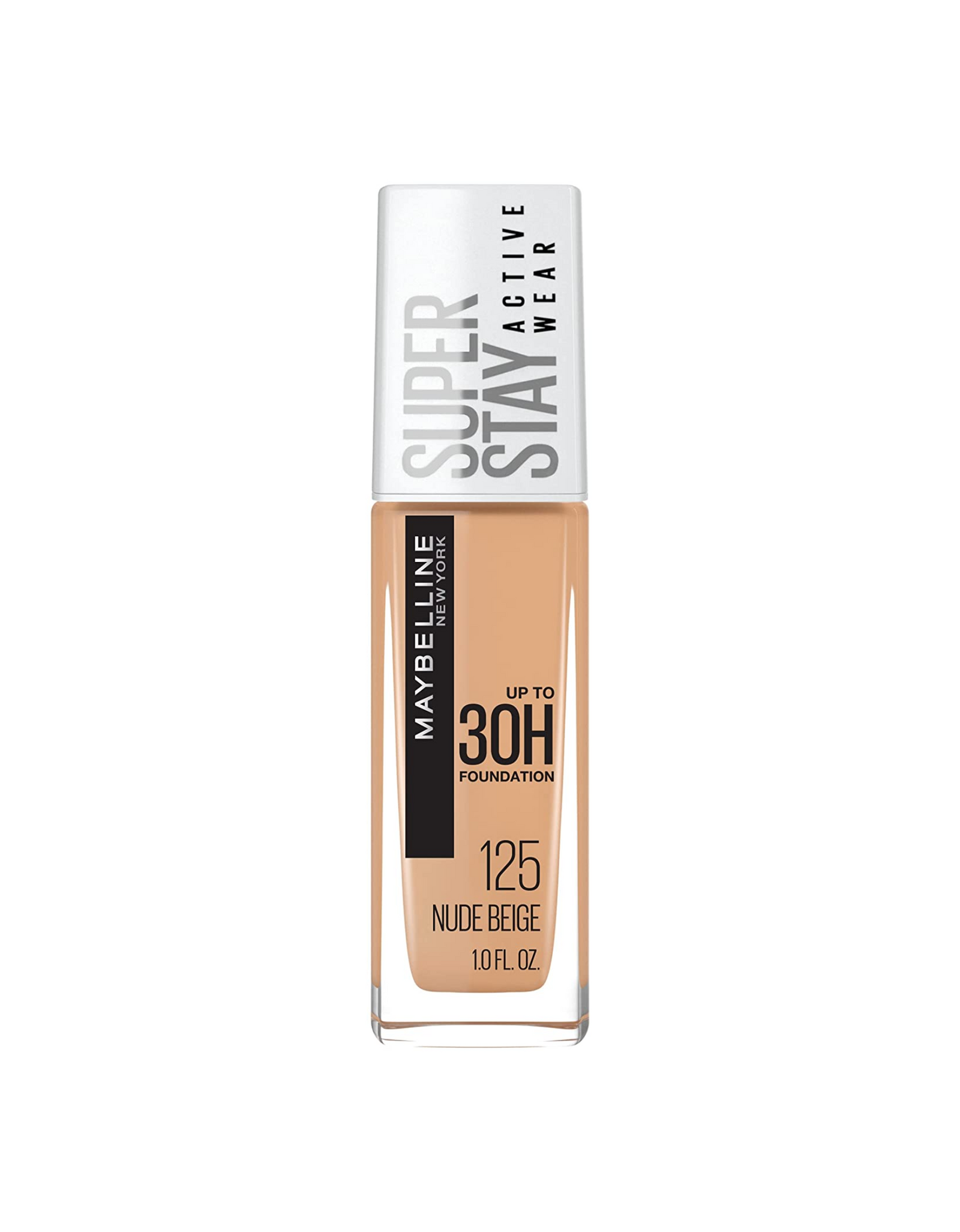 Maybelline New York Super Stay Active Wear Foundation Makeup, Nude Beige, 1 fl oz (Packaging May Vary)