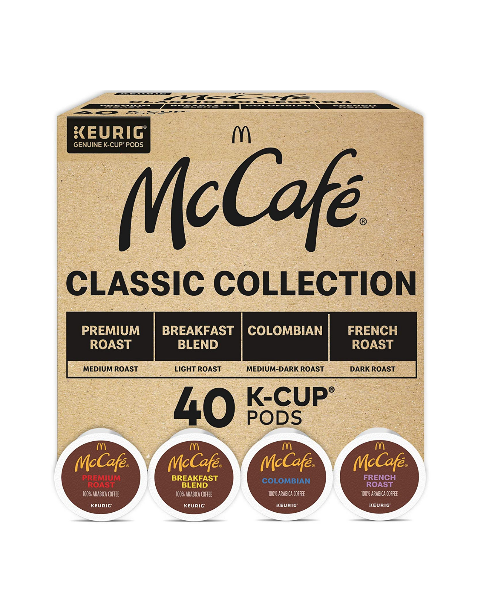 McCafé Classic Collection Variety Pack by Keurig, 40 Ct
