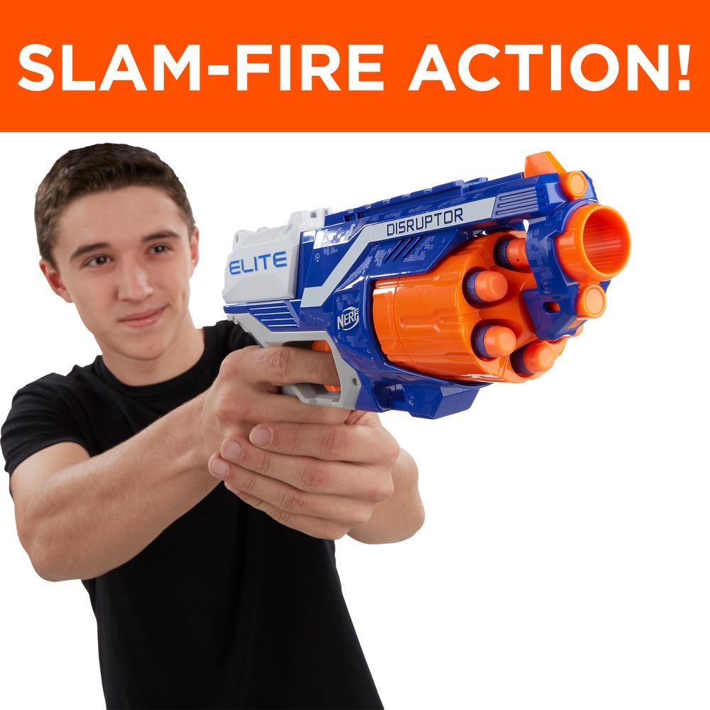 NERF Disruptor Elite Blaster - Includes 6 Nerf Elite Darts and for Ages 8 years and up