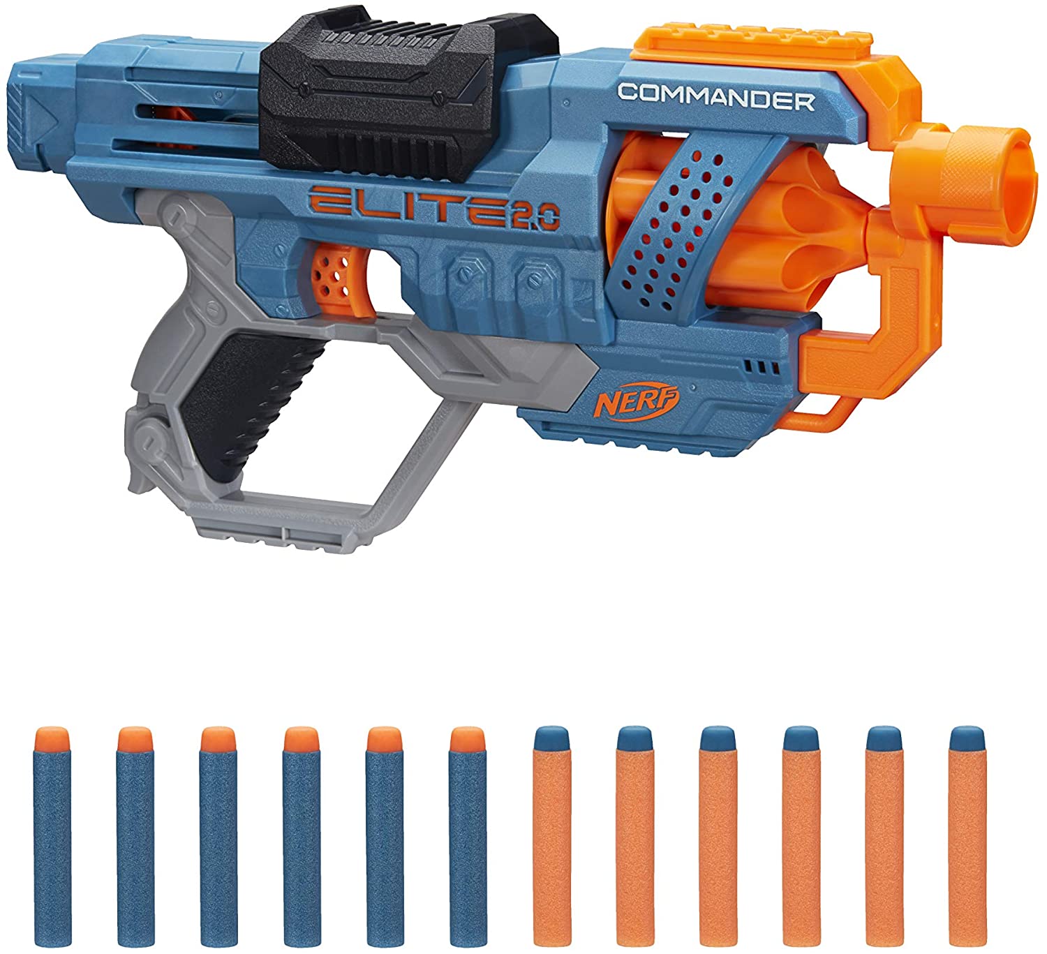 NERF Elite 2.0 Commander RD-6 Blaster - with 12 Official Nerf darts