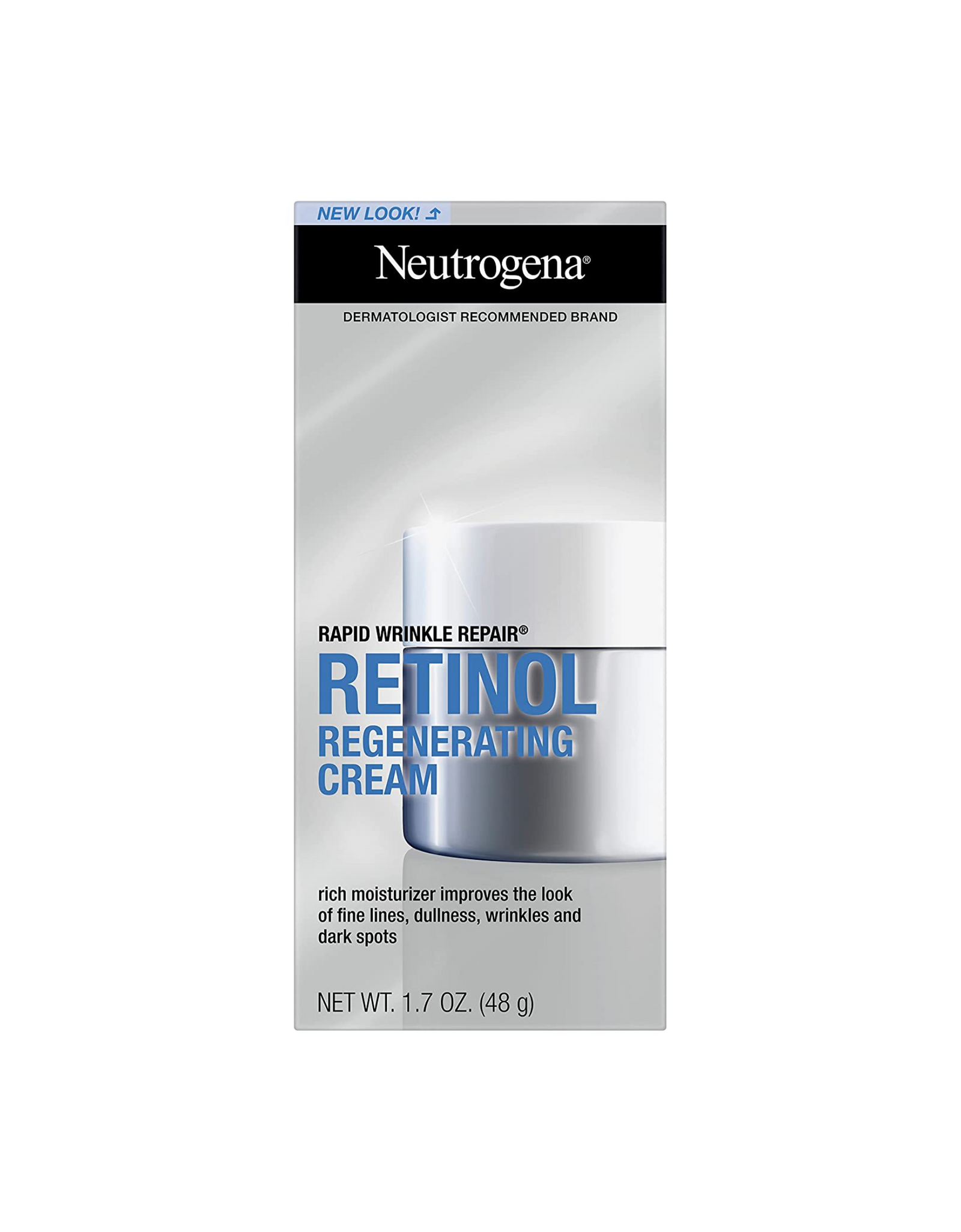 Neutrogena Rapid Wrinkle Repair Retinol Regenerating Cream & Hyaluronic Acid, 1.7 oz