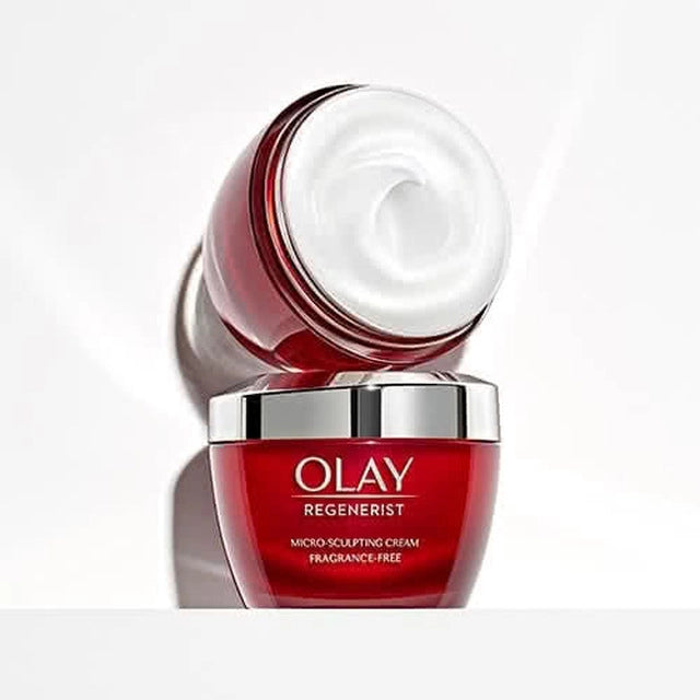 Olay Regenerist Advanced Anti-Aging Pore Cleanser 5.0 Oz with Micro-Sculpting Moisturizer Cream 1.7 Oz, Skin Duo