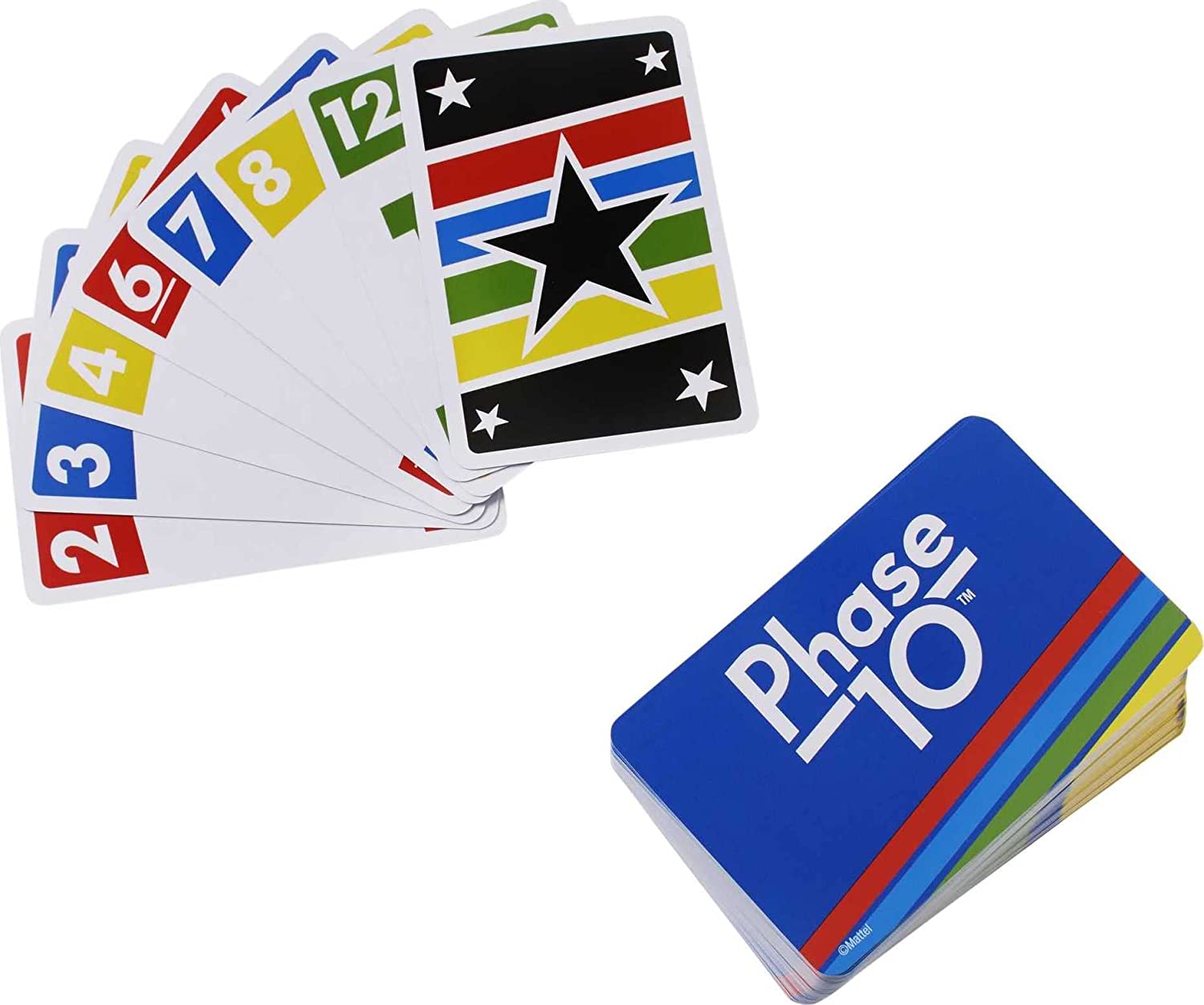 Phase 10 Card Game for 2-6 Players Ages 7 and Up