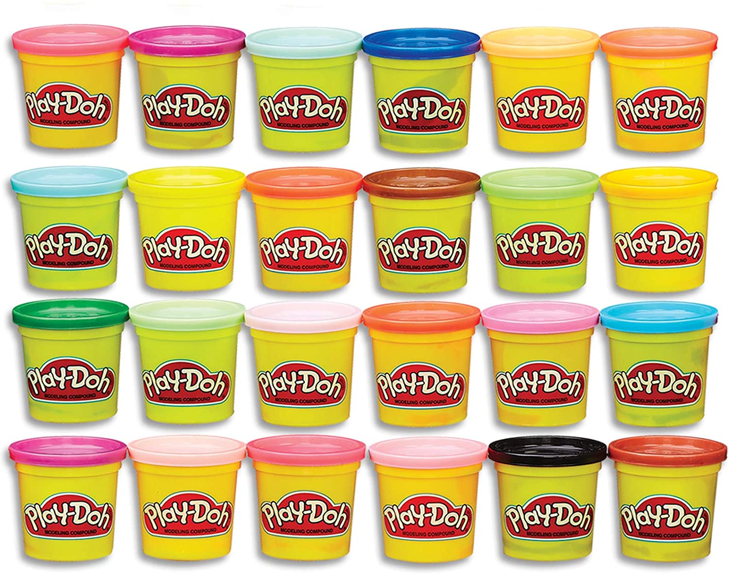 Play-Doh Modeling Compound, 24 Pack of Colors, 3 Oz Cans