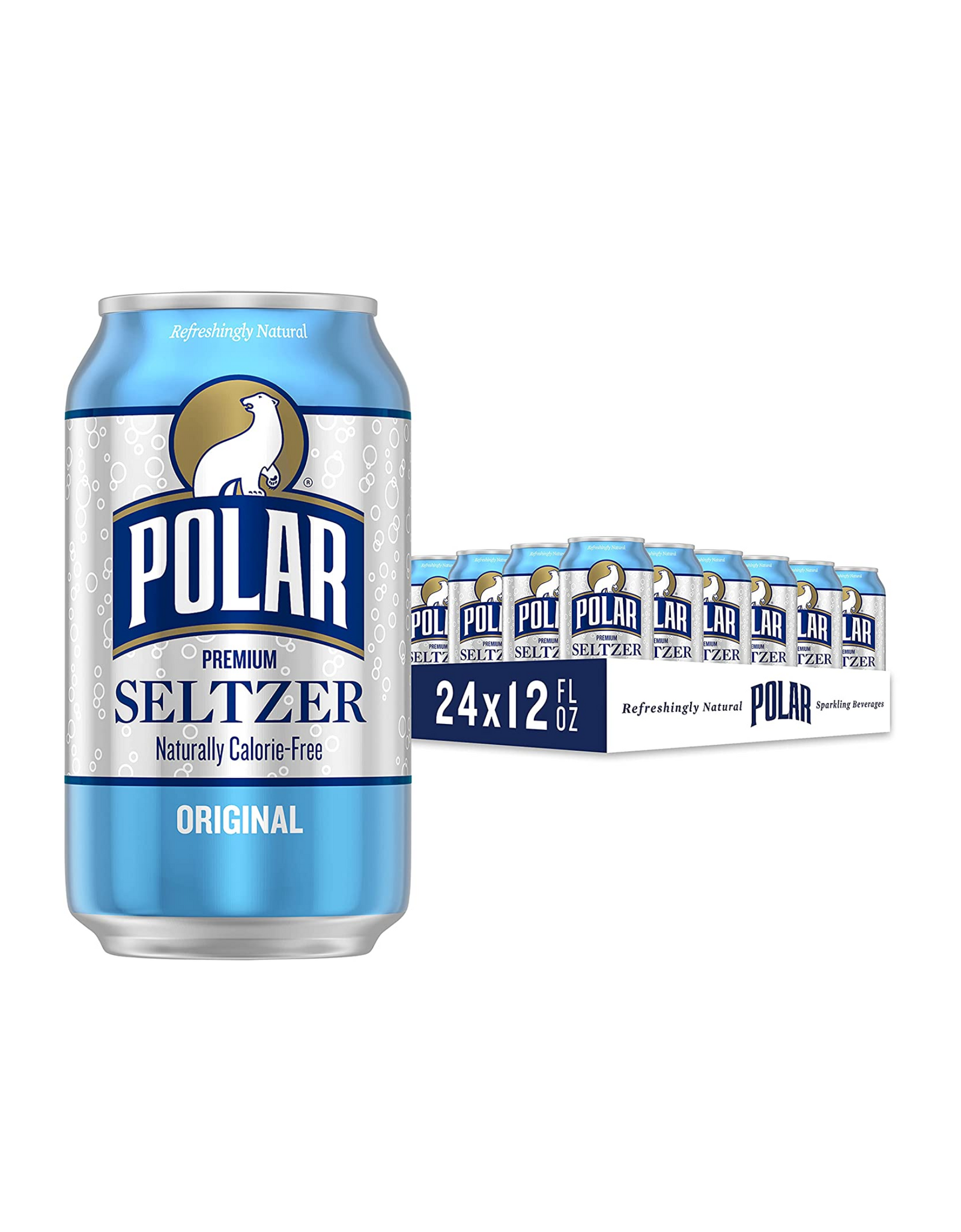 Polar Seltzer Water Original, 12 fl oz (24 pack)