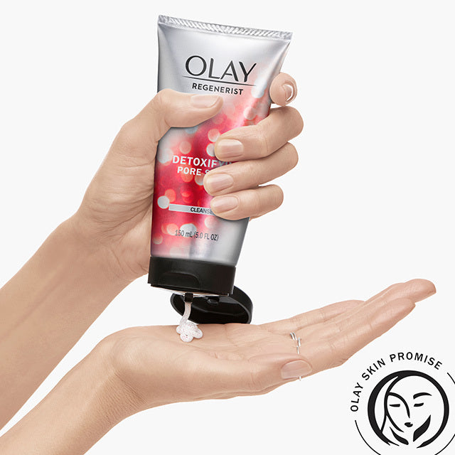 Olay Face Wash Regenerist Advanced Anti-Aging Pore Scrub Cleanser (5.0 Oz)  and Micro-Sculpting Face Moisturizer Cream (1.7 Oz) Skin Care Duo Pack