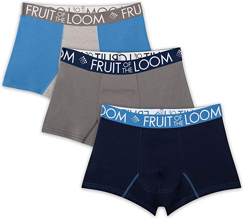 Fruit of the Loom Men's Breathable Boxer Briefs, Short Leg