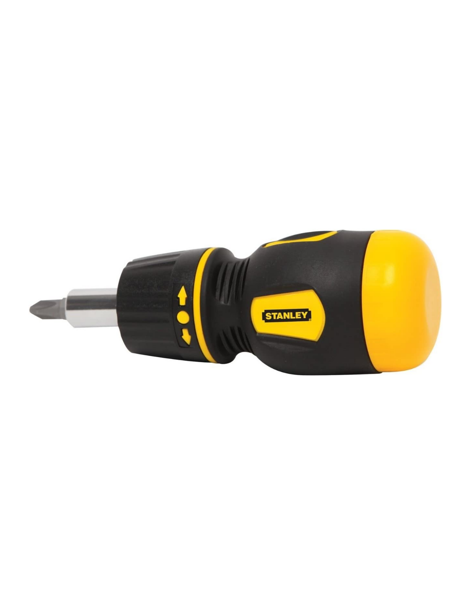 STANLEY Multi Screwdriver  (66-358), Stubby Ratcheting, Including 6 Interchangeable Bits
