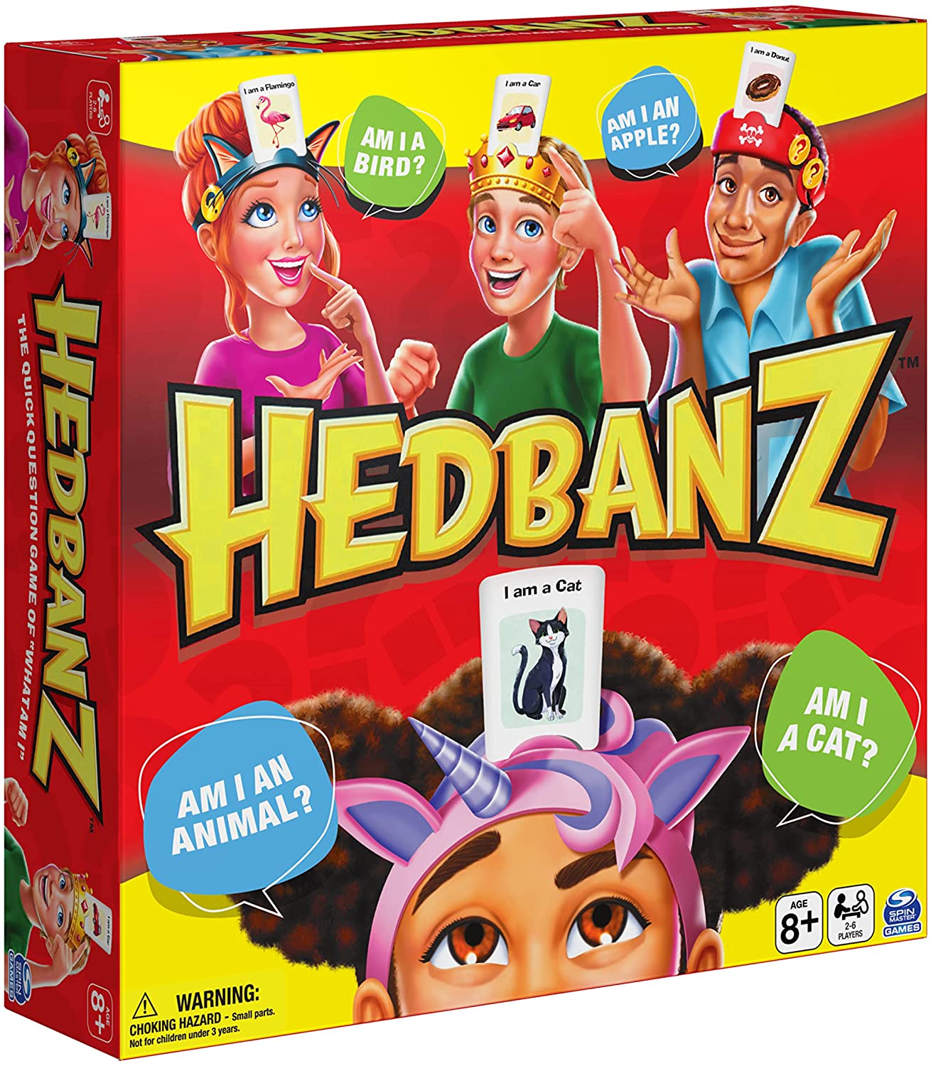 Spin Master Hedbanz Picture Guessing Board Game, New Edition - for Families and Kids Ages 8 and up