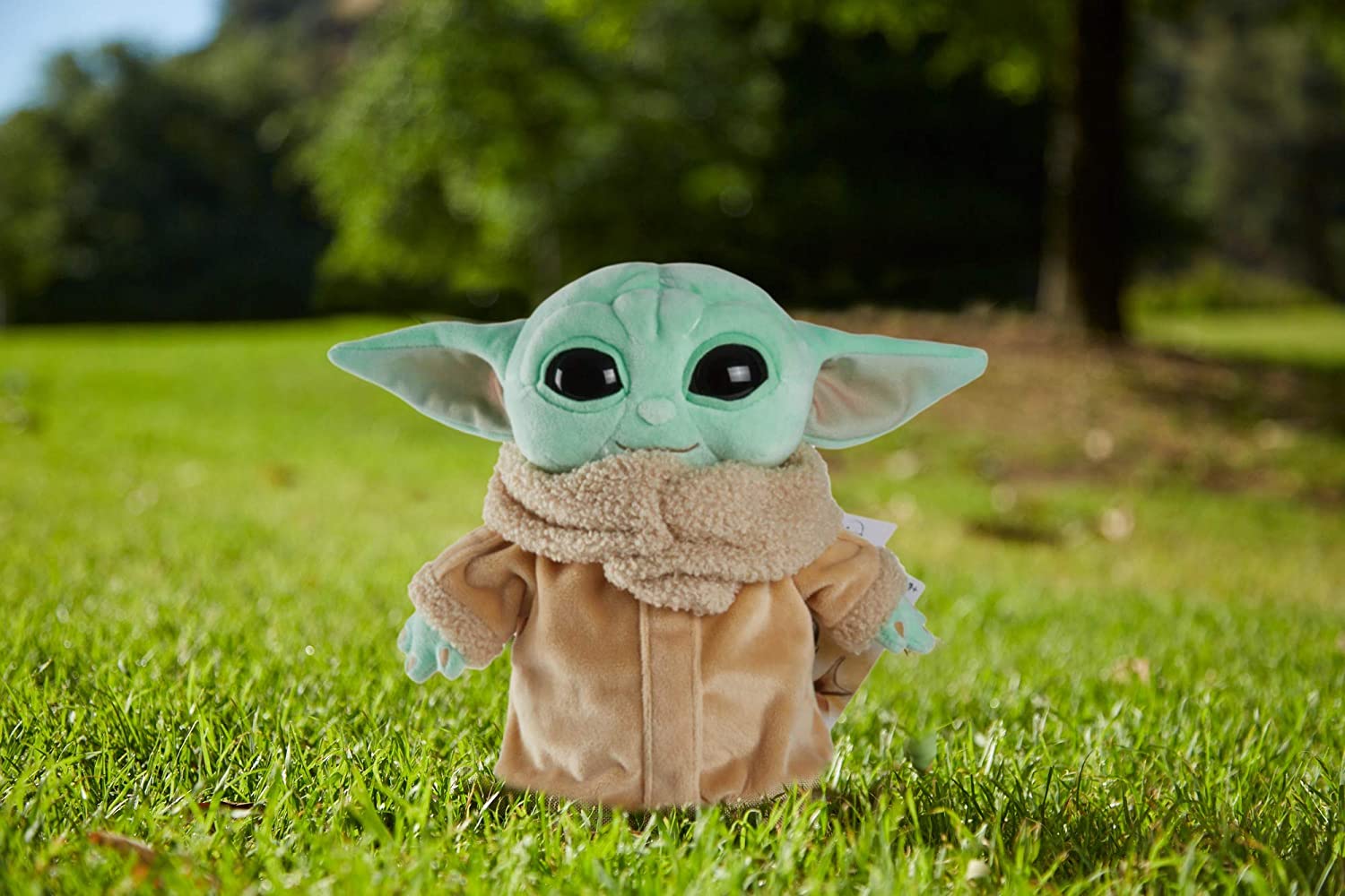 Star Wars The Mandalorian Grogu 8 Inch Plush Toy - Small Yoda Baby Figure