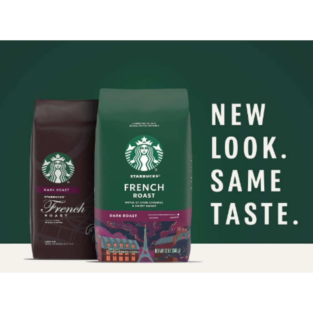 Starbucks Ground Coffee, Dark Roast Coffee, French Roast, 100% Arabica, 28 Ounce - 1 Pack