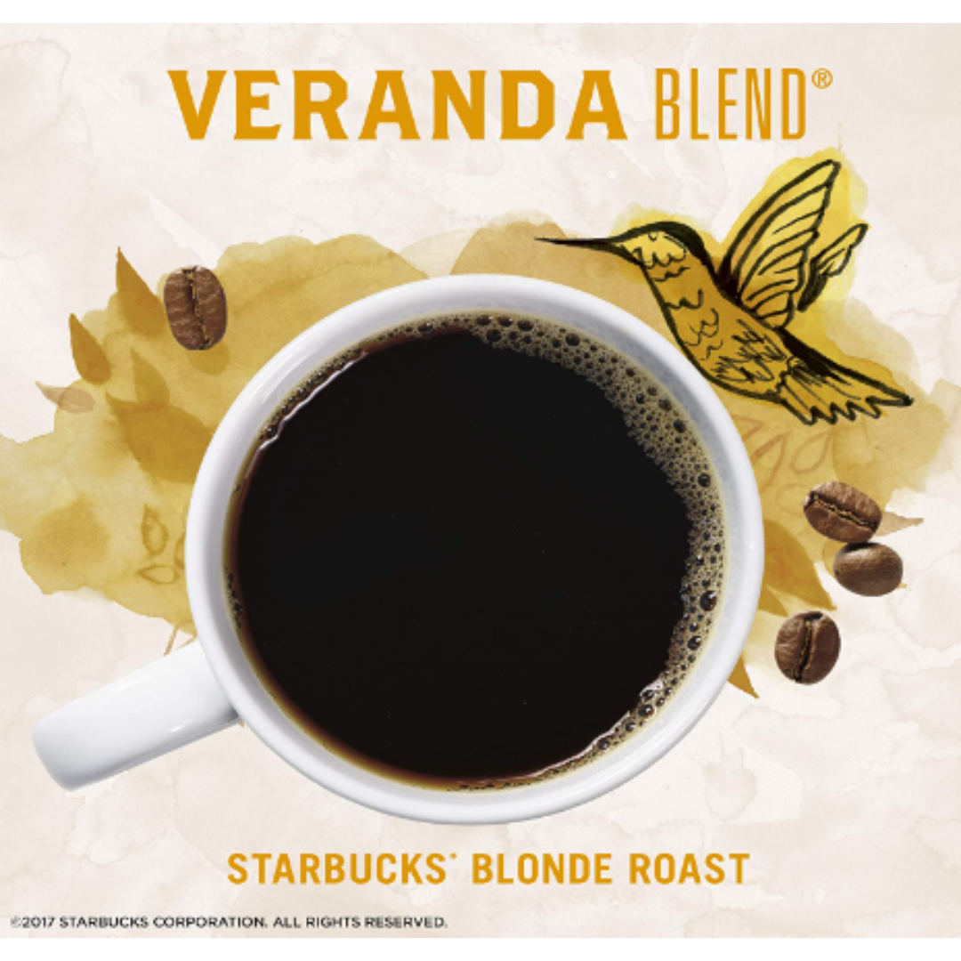 Starbucks VIA Instant Veranda Blend, Blonde Roast Coffee, 50 Count - Pack of 1