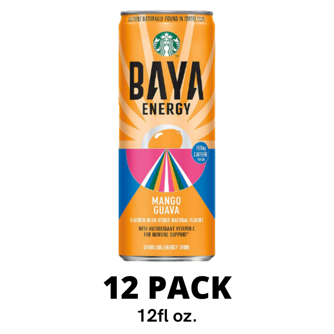 Starbucks - RTD Coffee BAYA Energy Mango Guava 12 Ounce - Pack of 12