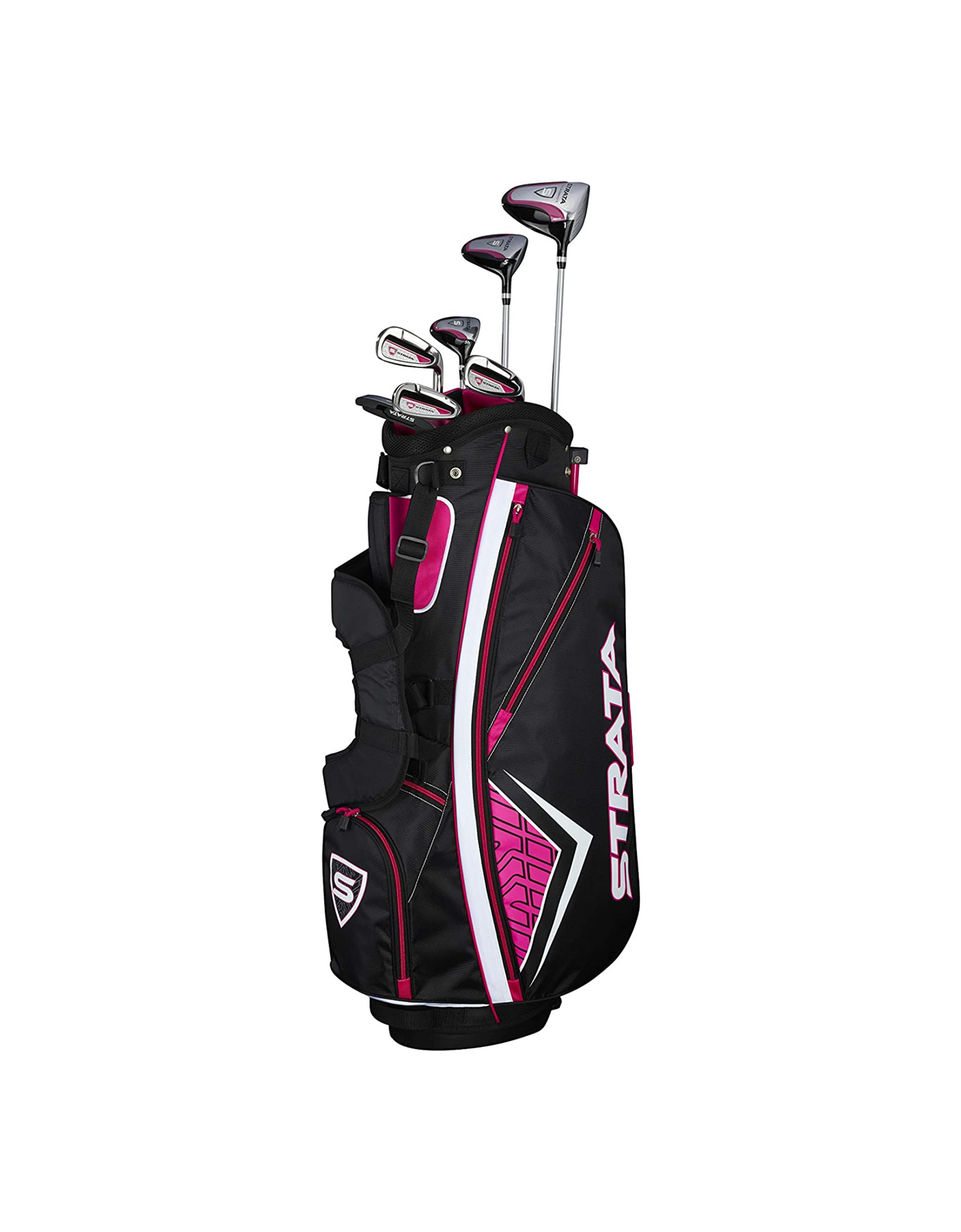 Strata Women's Complete Golf Club Set, Left Hand, 11 Pieces Set, Pink