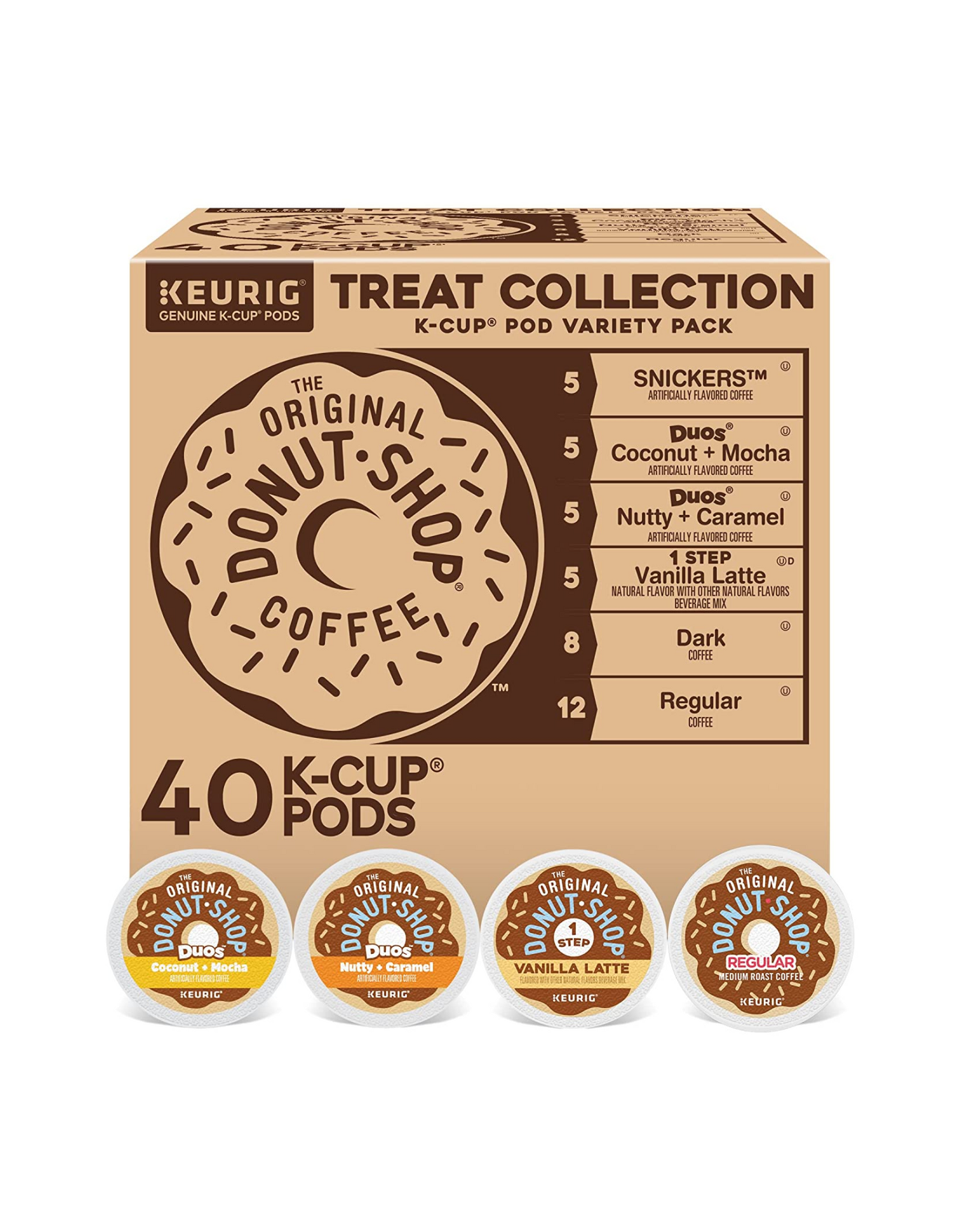 The Original Donut Shop Coffee Variety Pack by Keurig, 40 Ct
