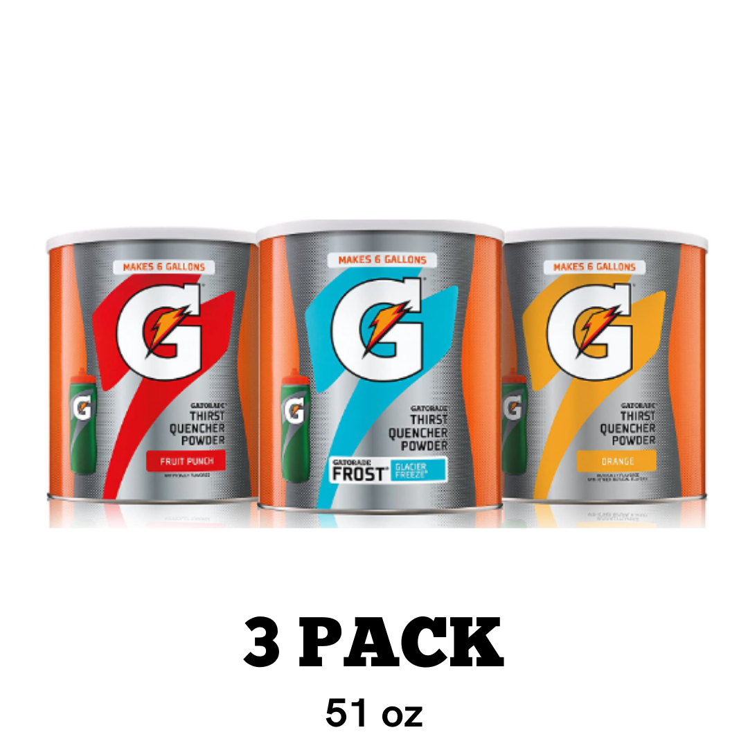 Gatorade Thirst Quencher, Powder Variety Pack, 51 Ounce - Pack of 3