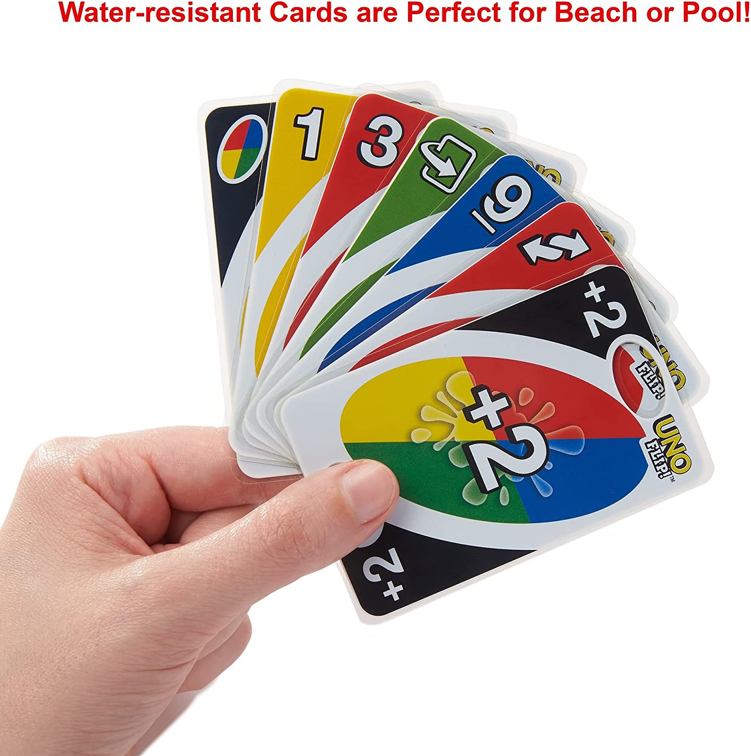 UNO Flip Splash Matching Card Game - for Ages 7 Years and Up