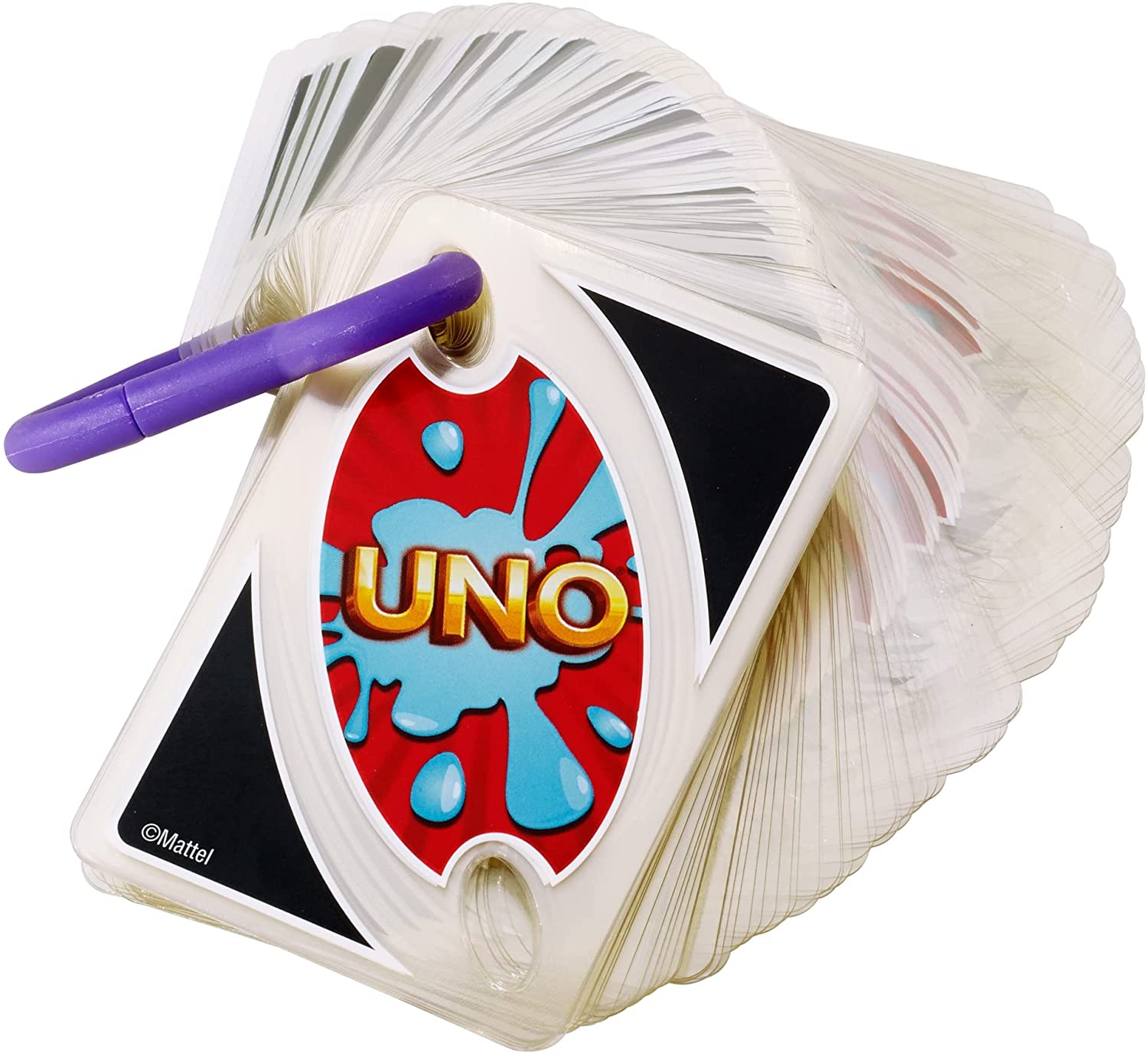 UNO Splash Card Game - with Waterproof Plastic Cards