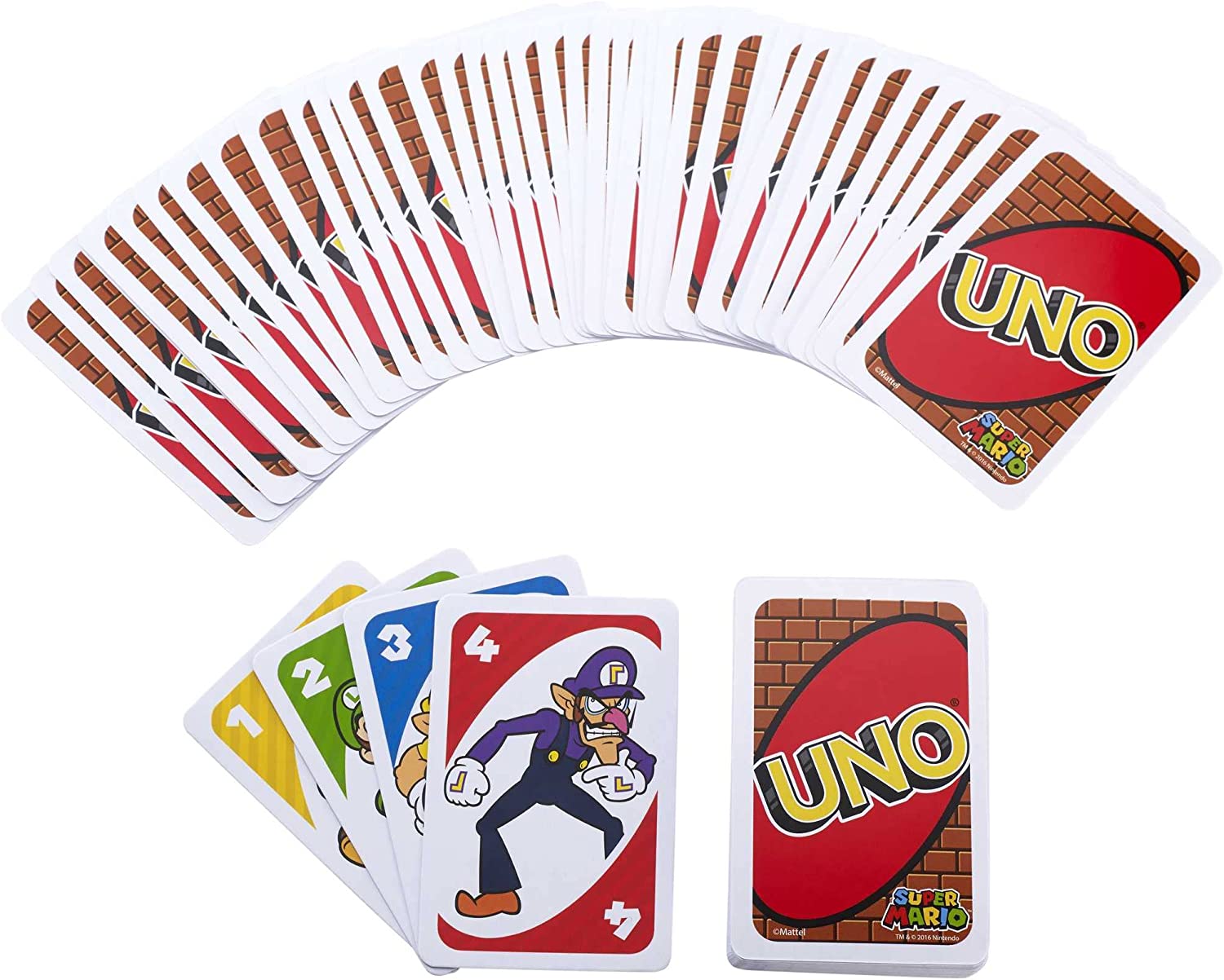 UNO Super Mario Card Game - for 7 years and Up