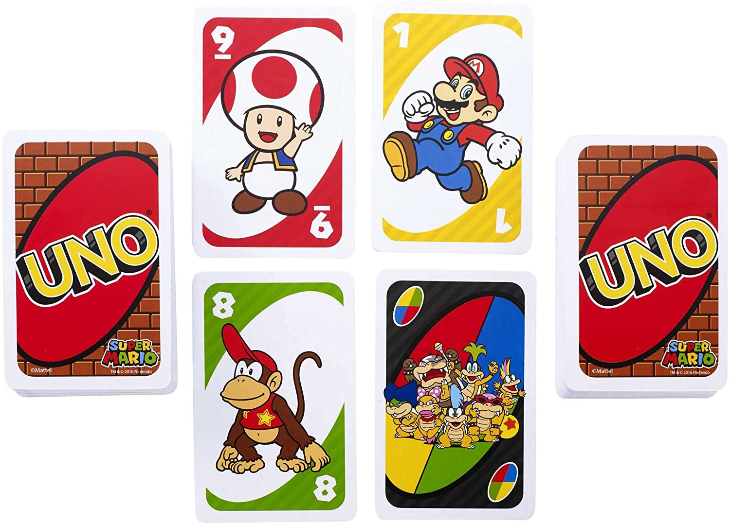 UNO Super Mario Card Game - for 7 years and Up