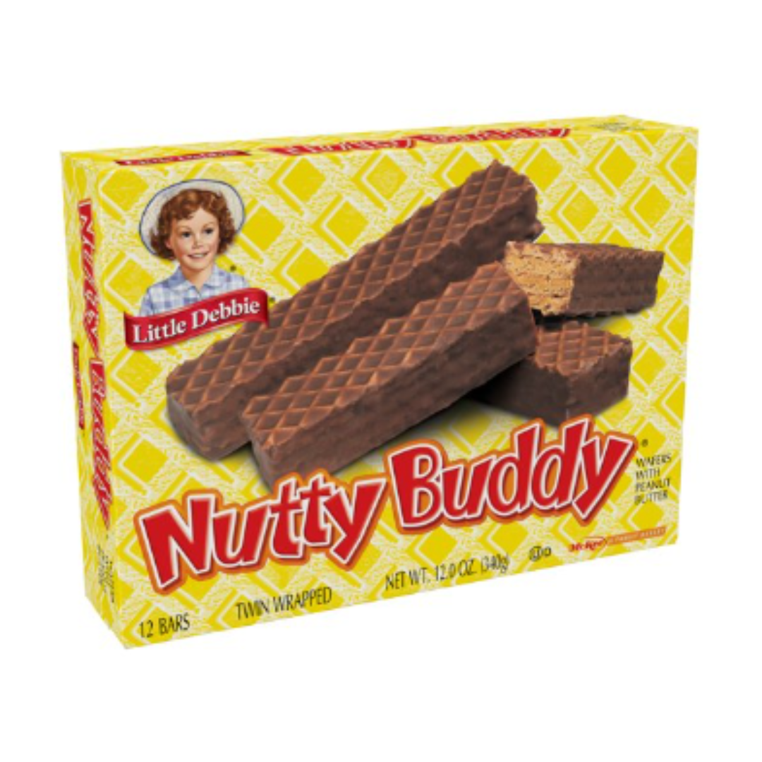 Little Debbie Nutty Buddy Wafer Bars, 12 Ounce