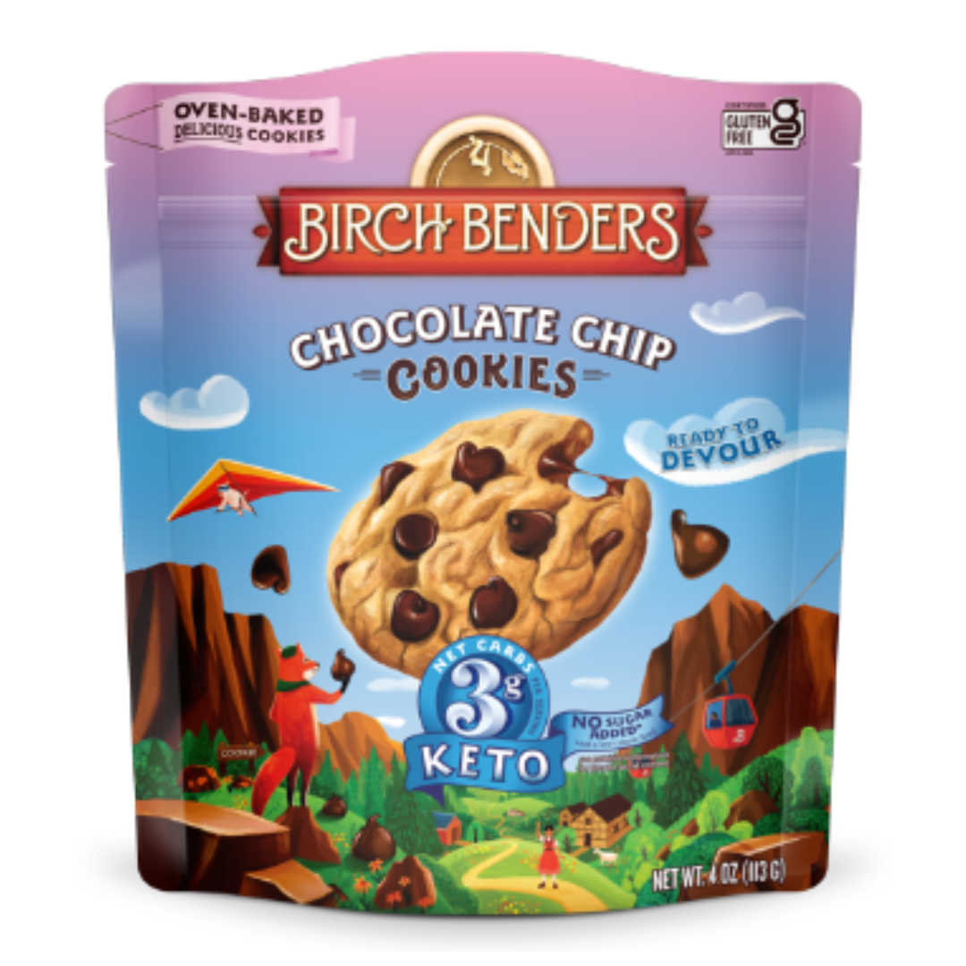 Birch Benders Gluten Free Chocolate Chip Keto Cookies, 4 Ounce