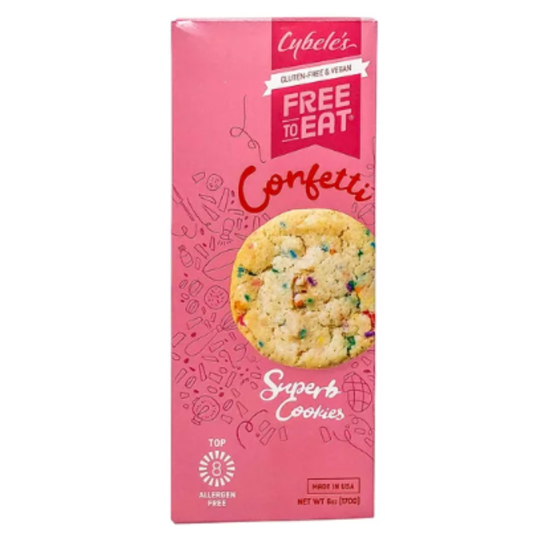 Cybeles Free to Eat Confetti Cookie 6 Ounce