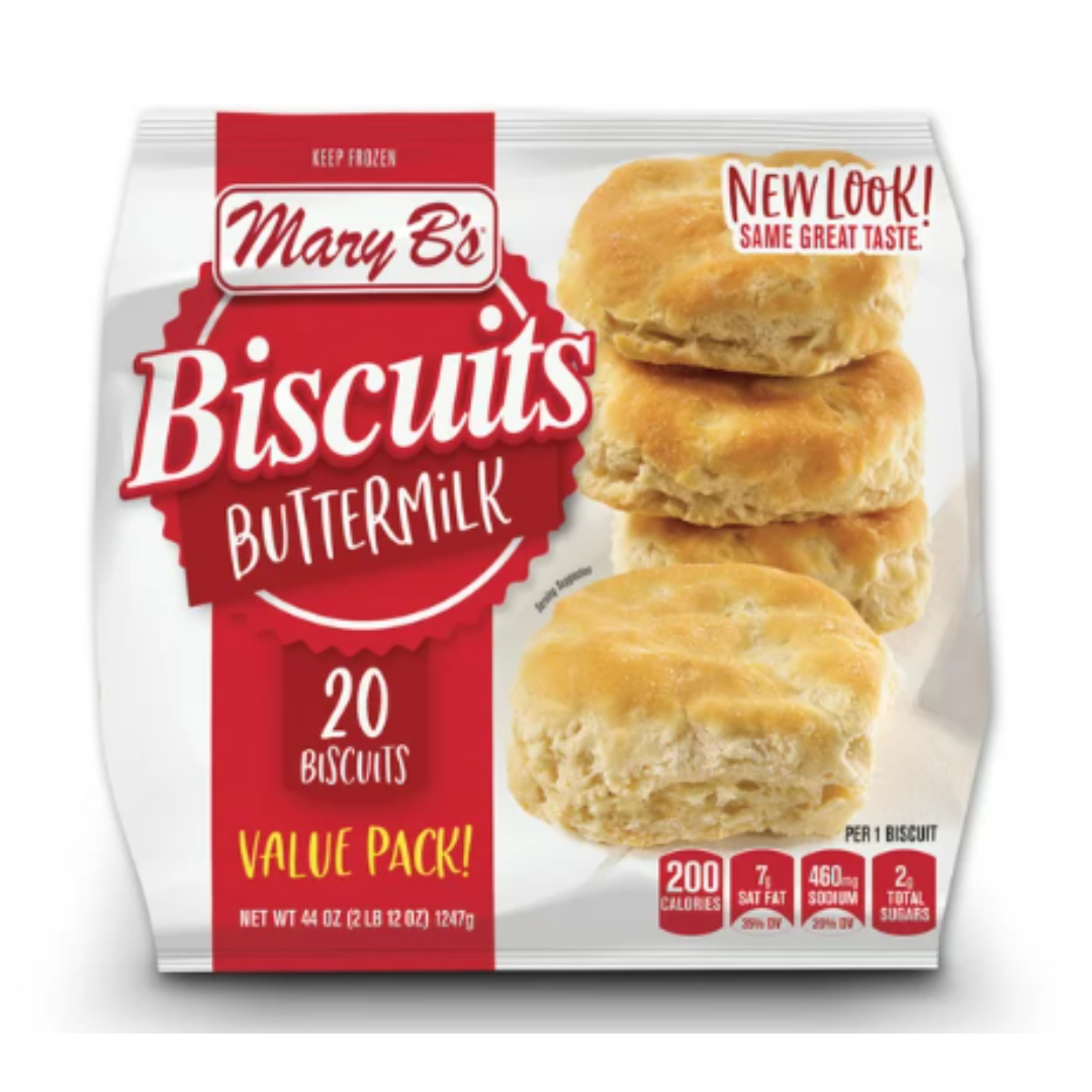 Mary B's Buttermilk Biscuits, Value Pack, 44 Ounce