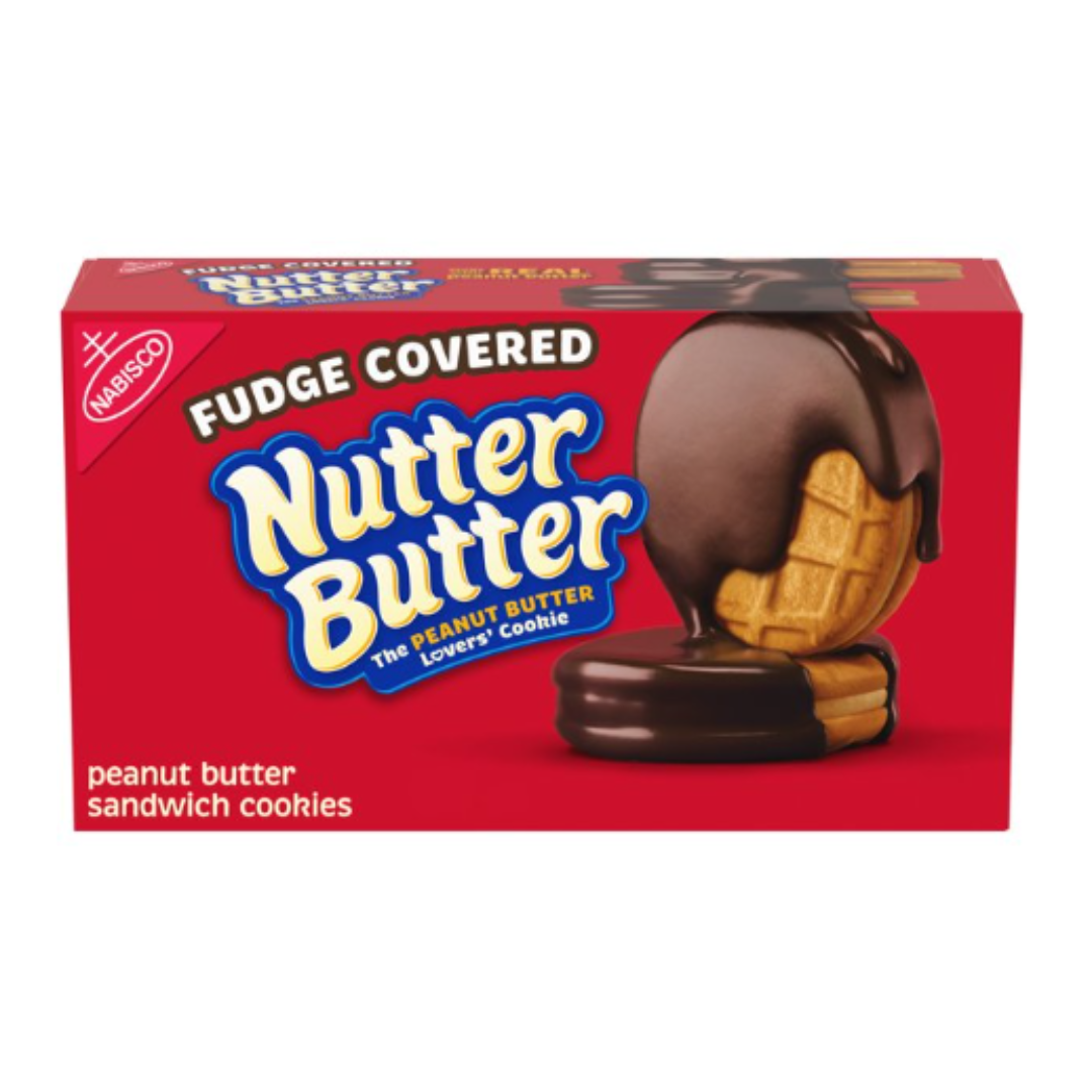 Nutter Butter Fudge Covered Peanut Butter Sandwich Cookies, 7.9 Ounce