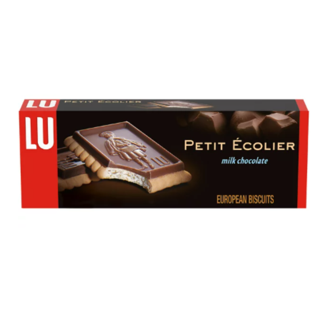 Lu Petit Ecolier European Milk Chocolate Biscuit Cookies, 5.3 Ounce