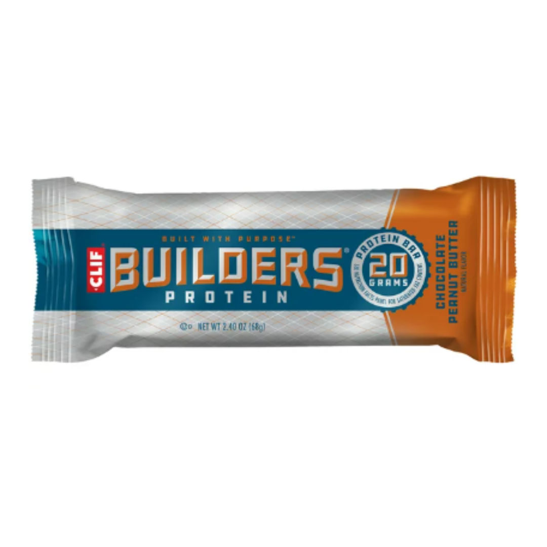 CLIF Builders Protein Bars, Gluten Free, Chocolate Peanut Butter Flavor, 2.4 Ounce